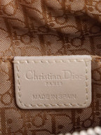 Dior White Leather Shoulder Bag.