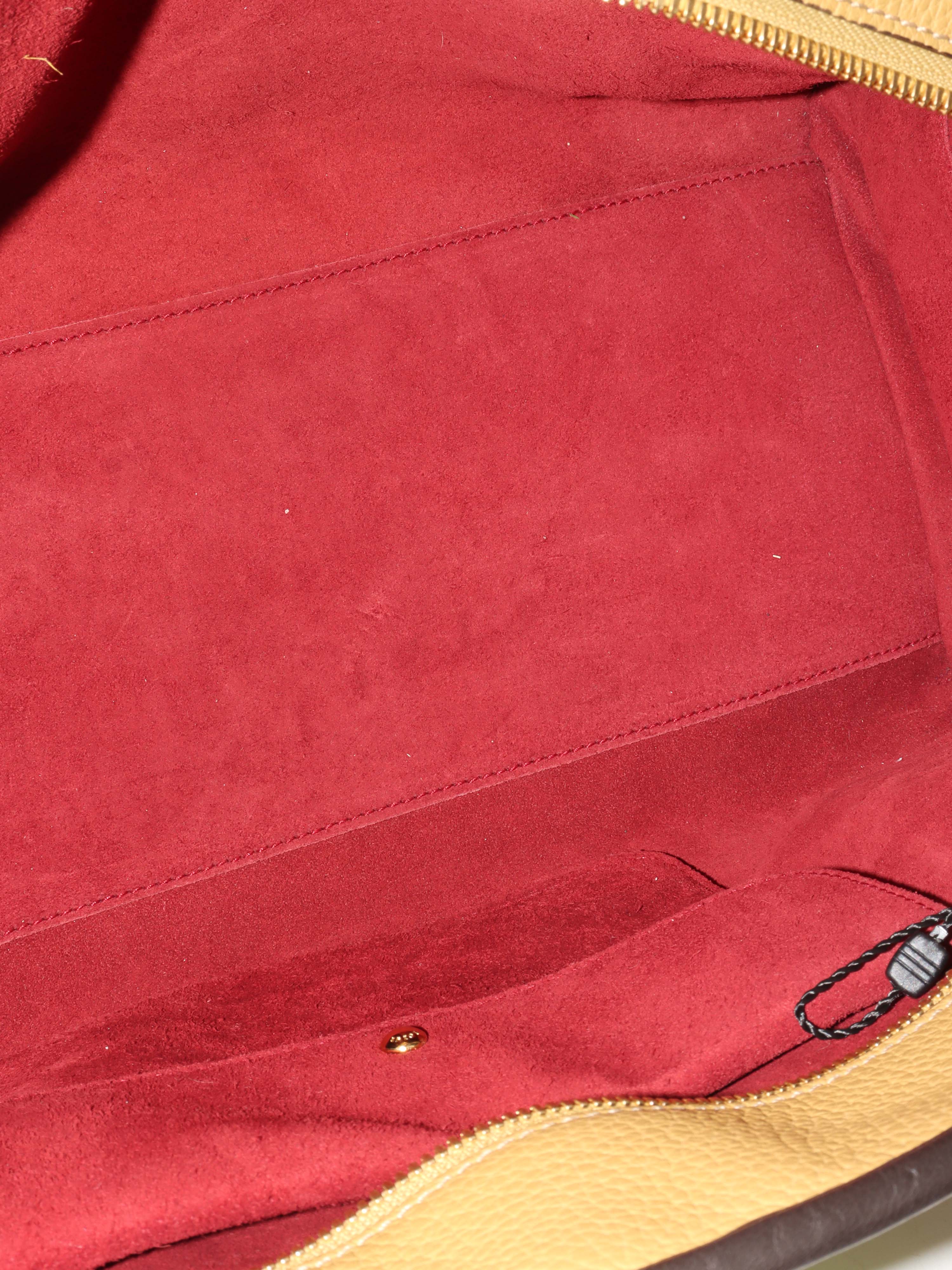 Loewe Amazona 36 Brown/beige with Green Top Handle.