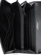 Saint Laurent Black Cassandre Matelasse Large Flap Wallet