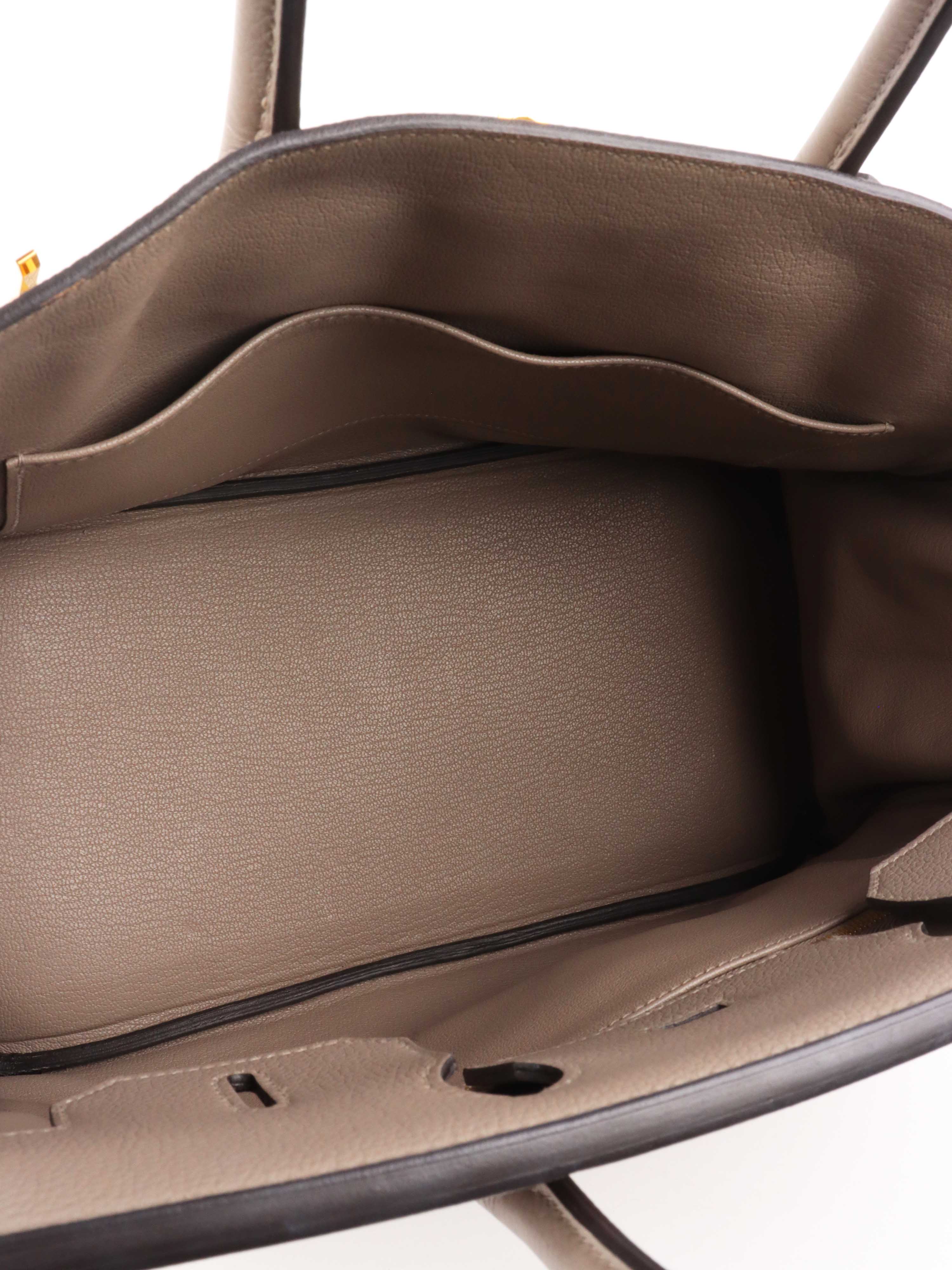 Hermes Birkin 30 Togo Gris Asphalt GHW.