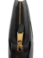 Versace Black Virtus Chain Shoulder Bag.