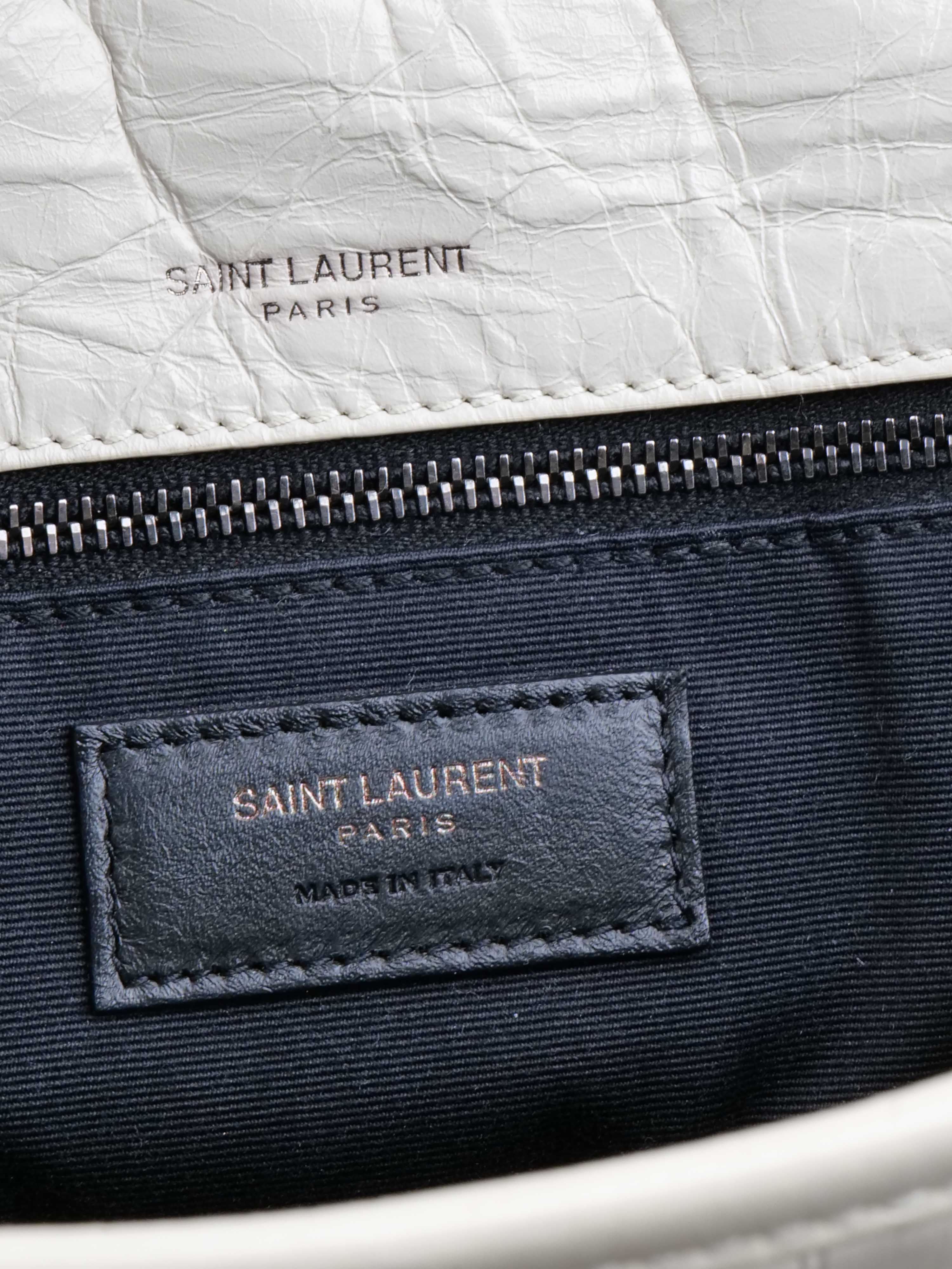 Saint Laurent Cream Medium Niki Bag.