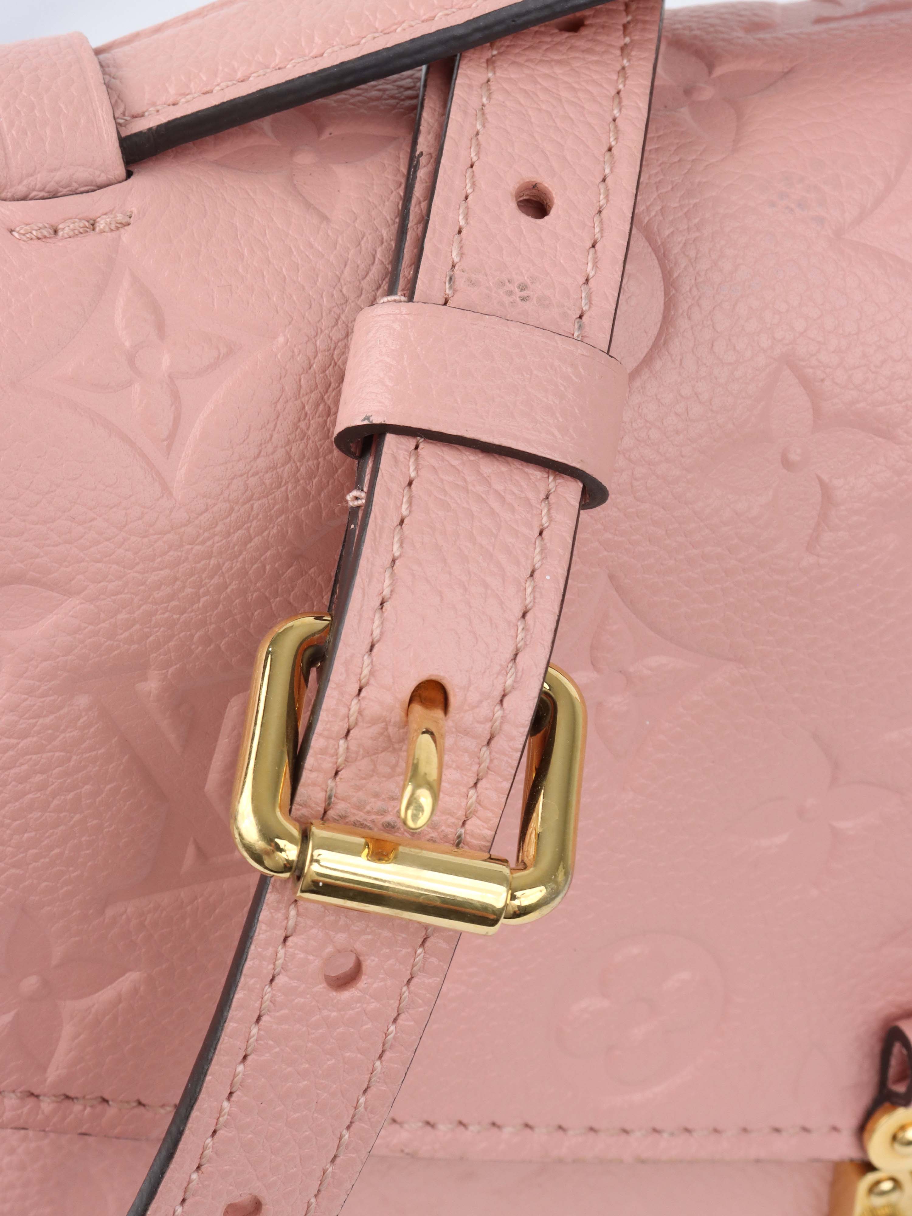 Louis Vuitton Pink Monogram Empreinte Leather Metis