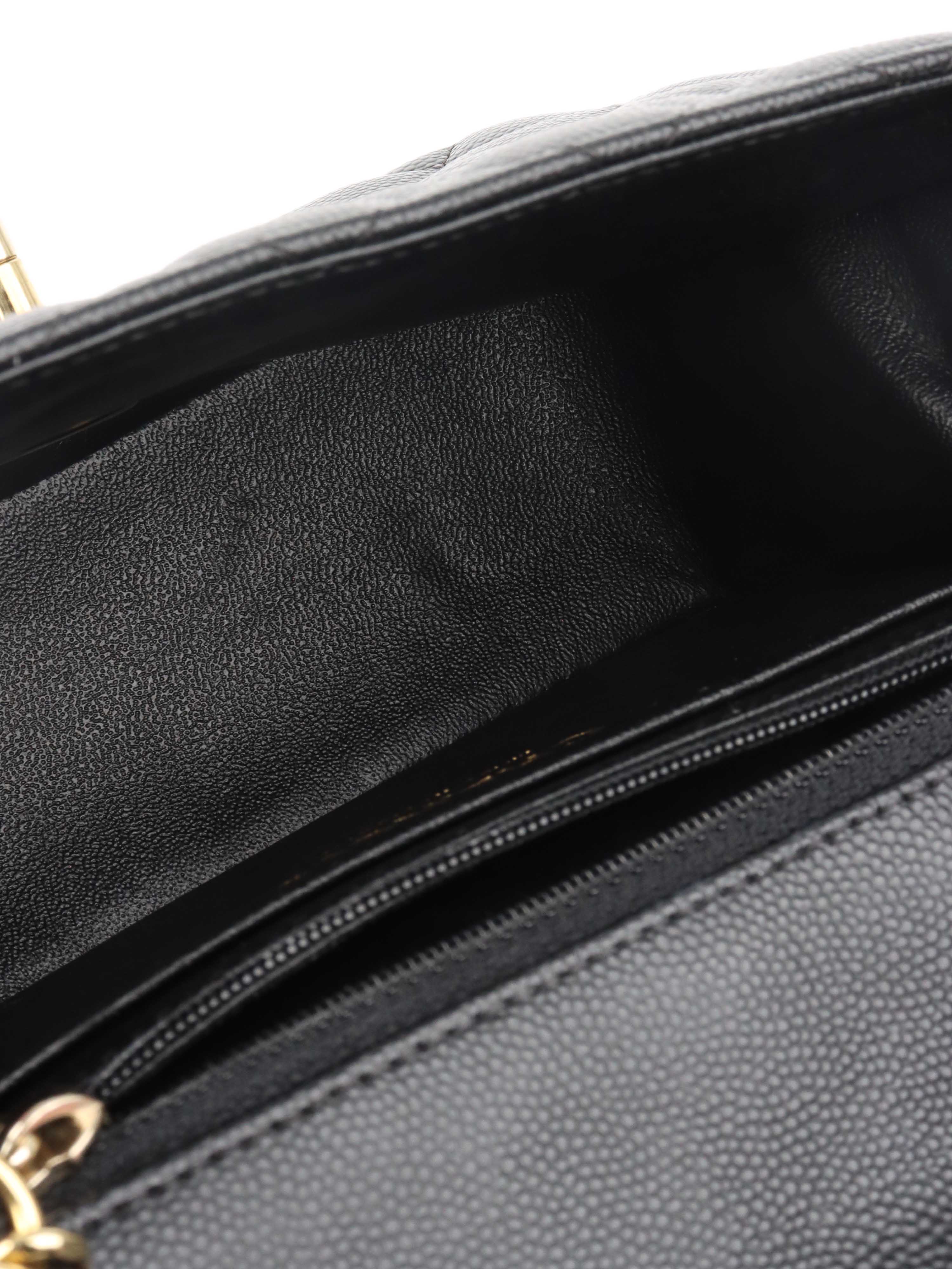 Chanel Black Caviar Mini Square Flap Bag GHW