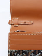 Goyard Brown Goyardine Varenne Continental Wallet on Strap
