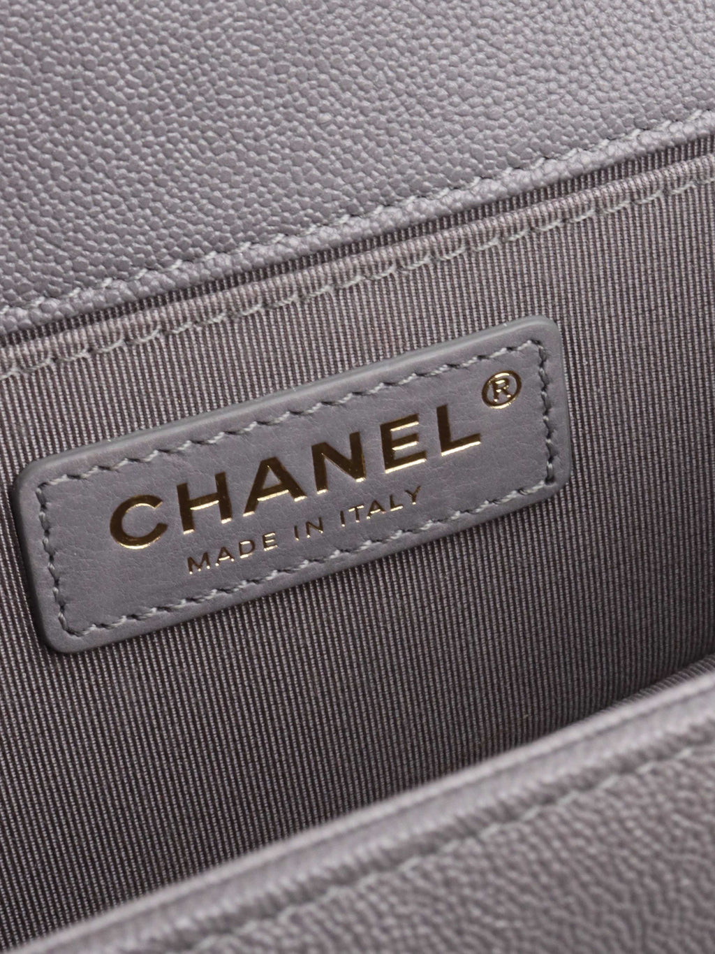 Chanel Small Caviar Grey Boy Bag LGHW