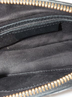 Givenchy Vintage Black Leather Crossbody Bag.