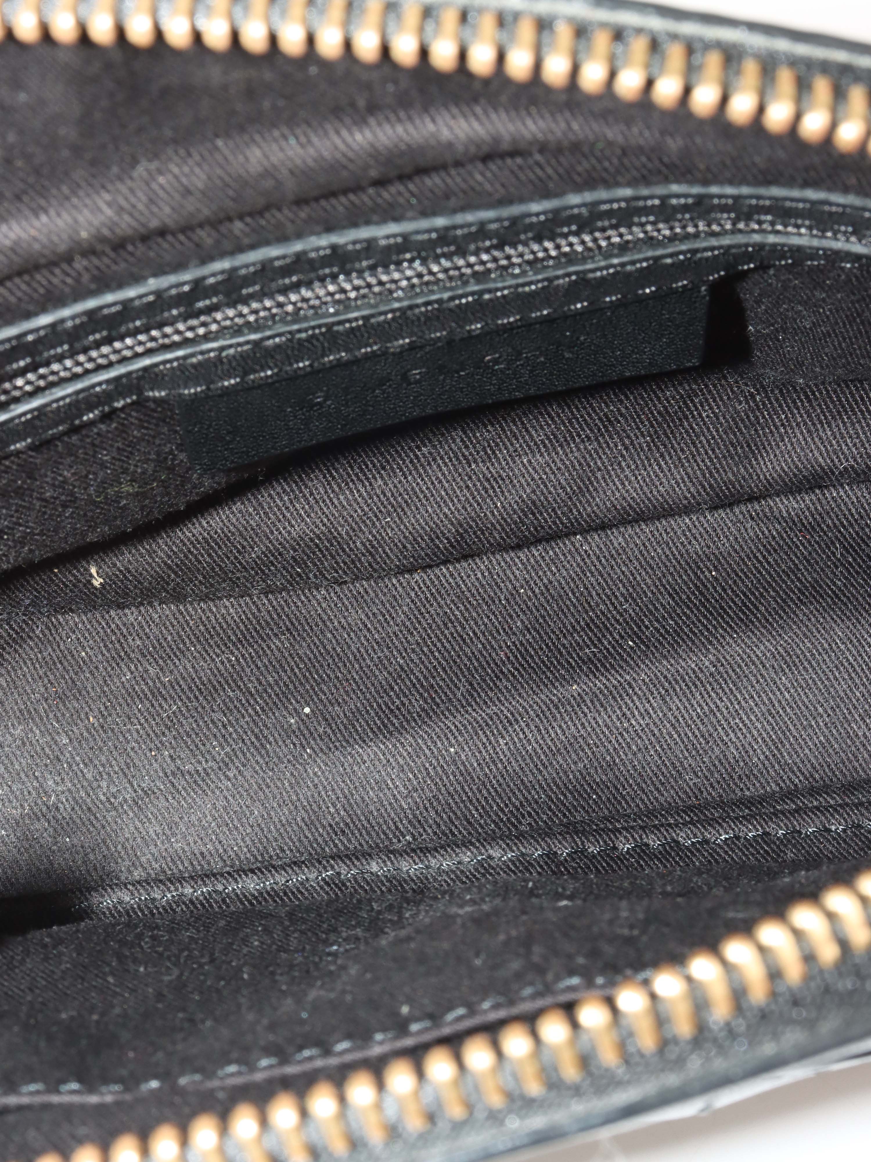 Givenchy Vintage Black Leather Crossbody Bag.