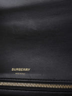 Burberry Small Black Quilted Olympia Shoulder Bag.