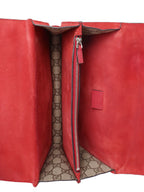 Gucci Small Dionysus GG Supreme Red Trim Shoulder Bag