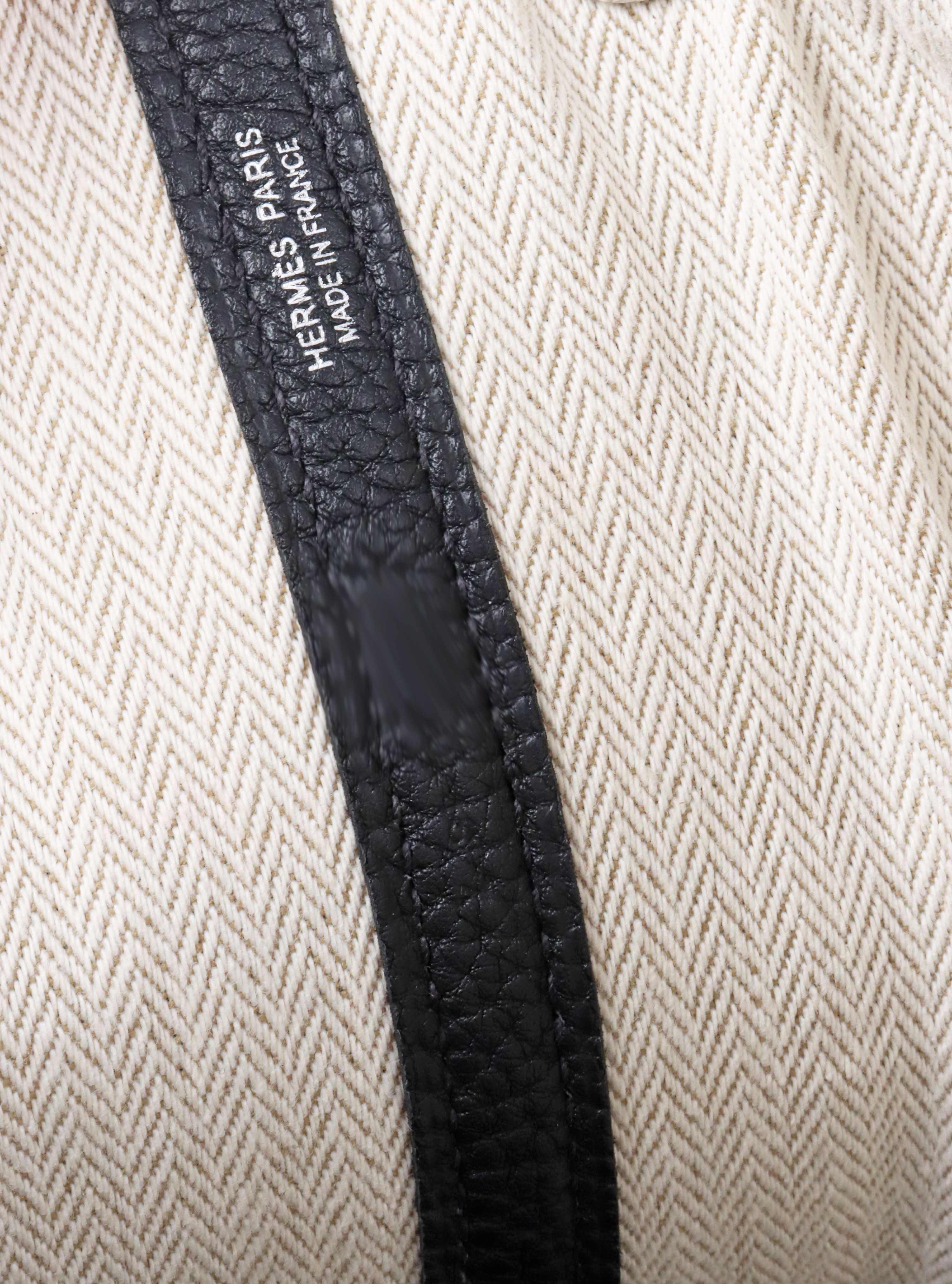 Hermes Black Garden Party 30 Bag.