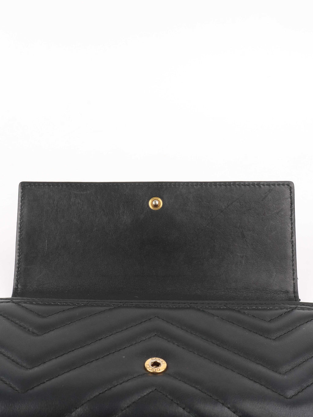 Gucci Marmont Quilted Leather Long Wallet