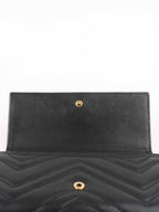 Gucci Marmont Quilted Leather Long Wallet