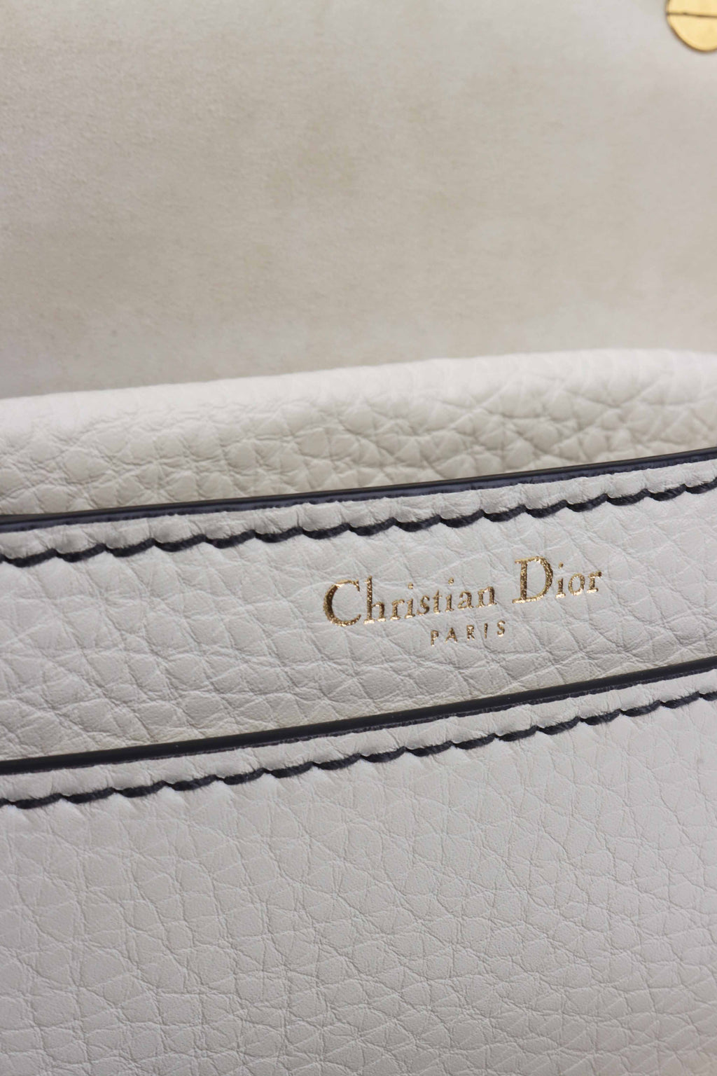Christian Dior White DIor Shoulder Bag
