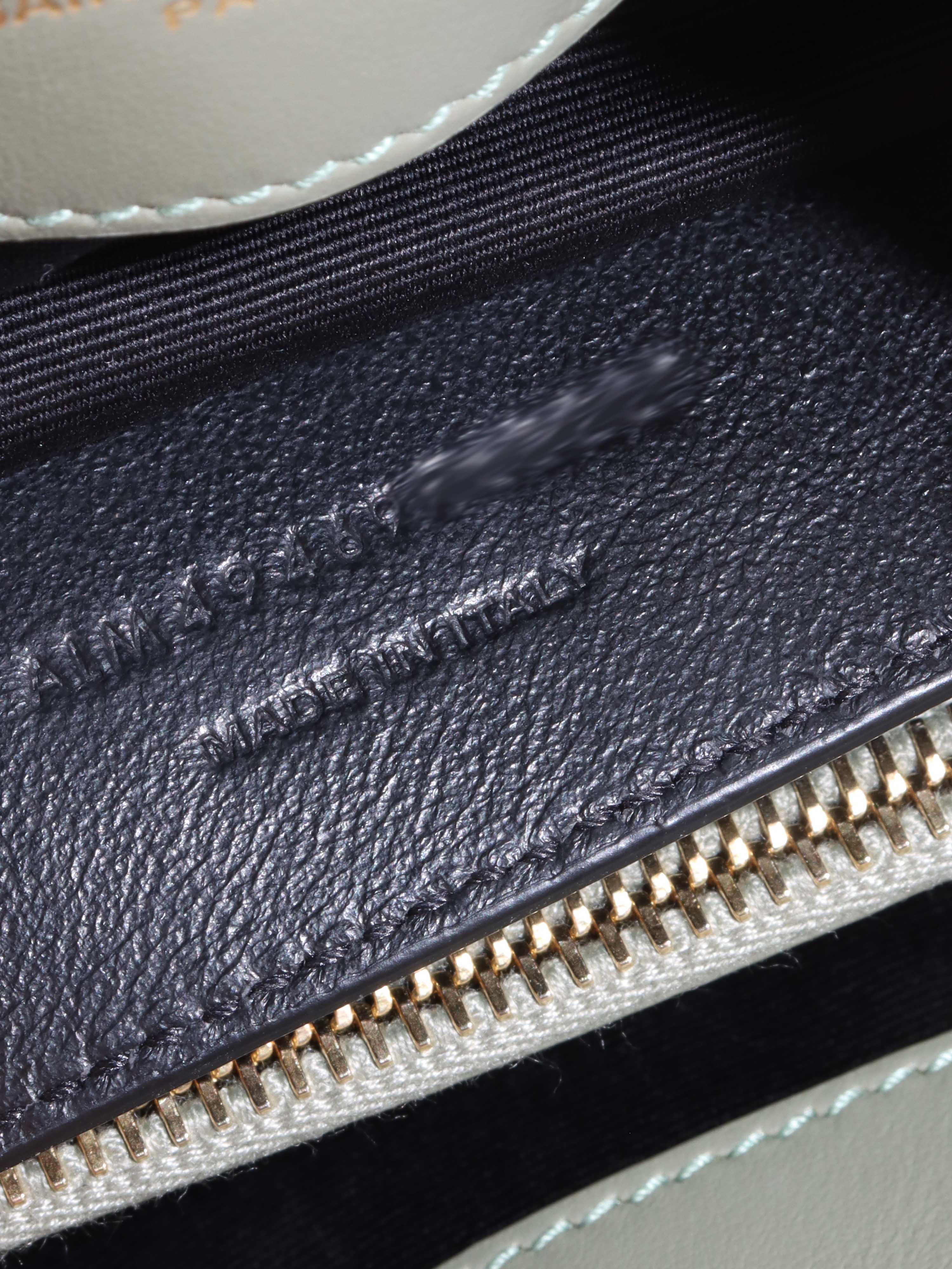 Saint Laurent Light Sage Small Loulou Bag.