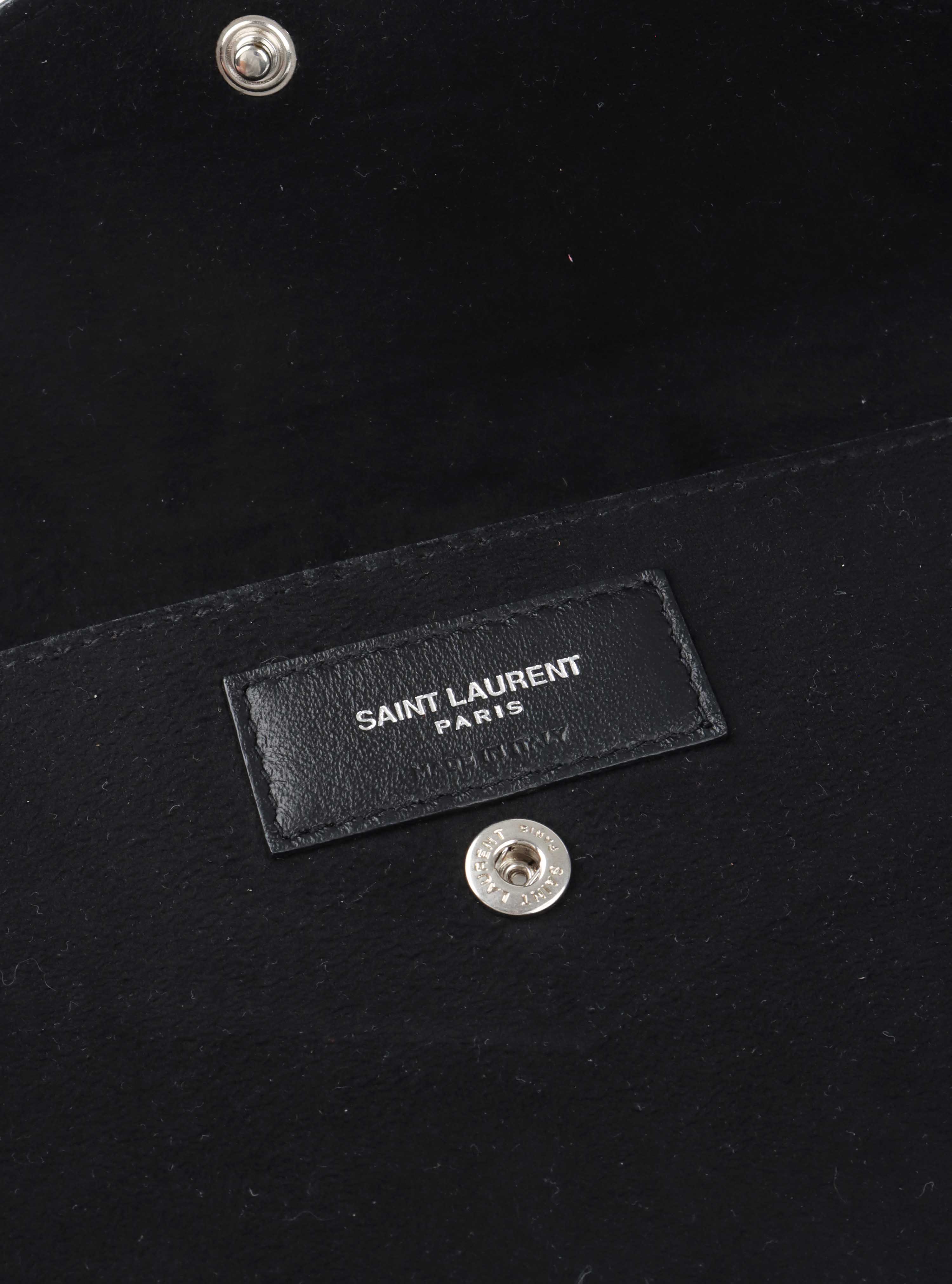 Saint Laurent Teddy Lambskin Shoulder Bag.