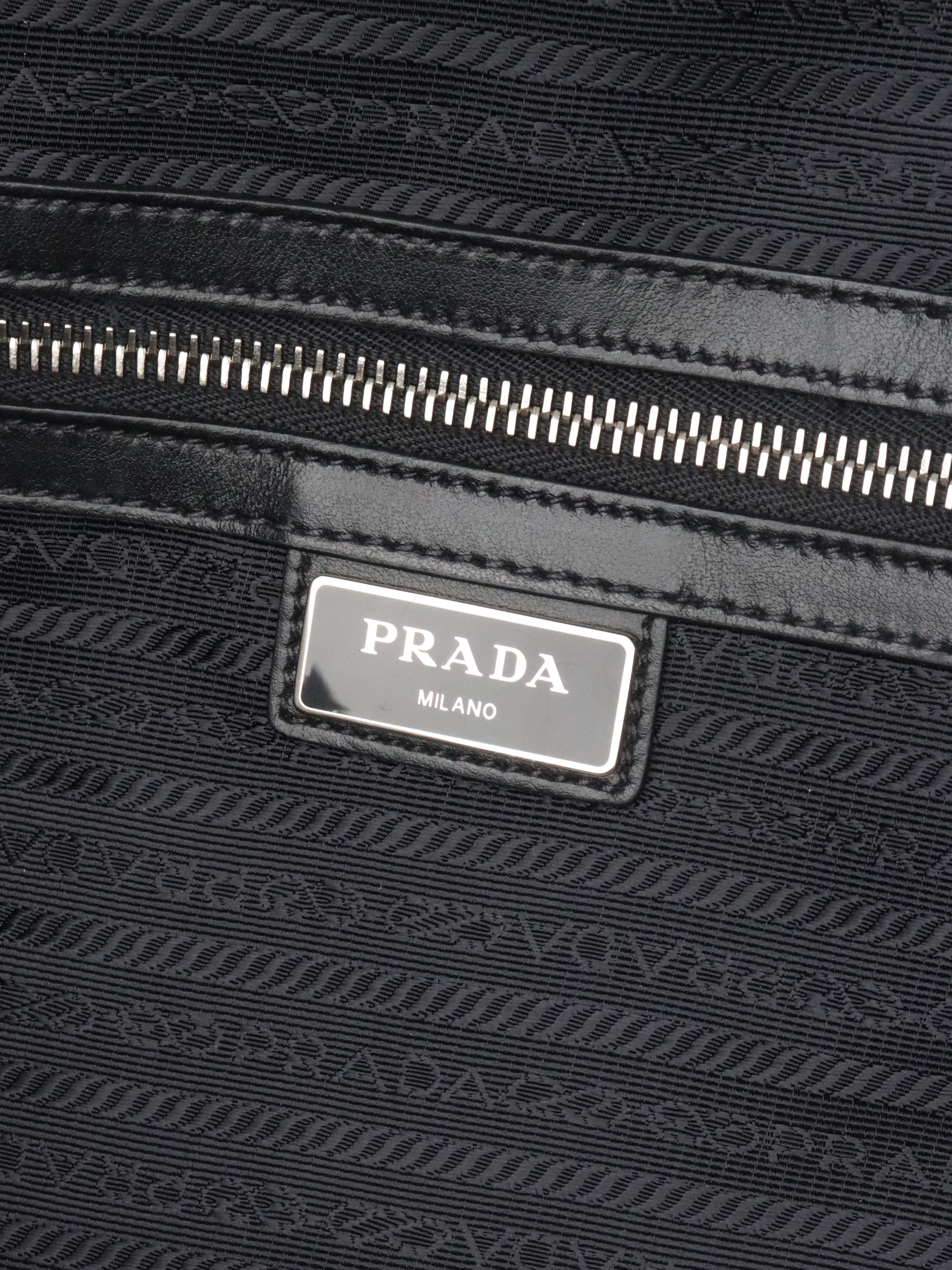 Prada Black Saffiano Travel Bag