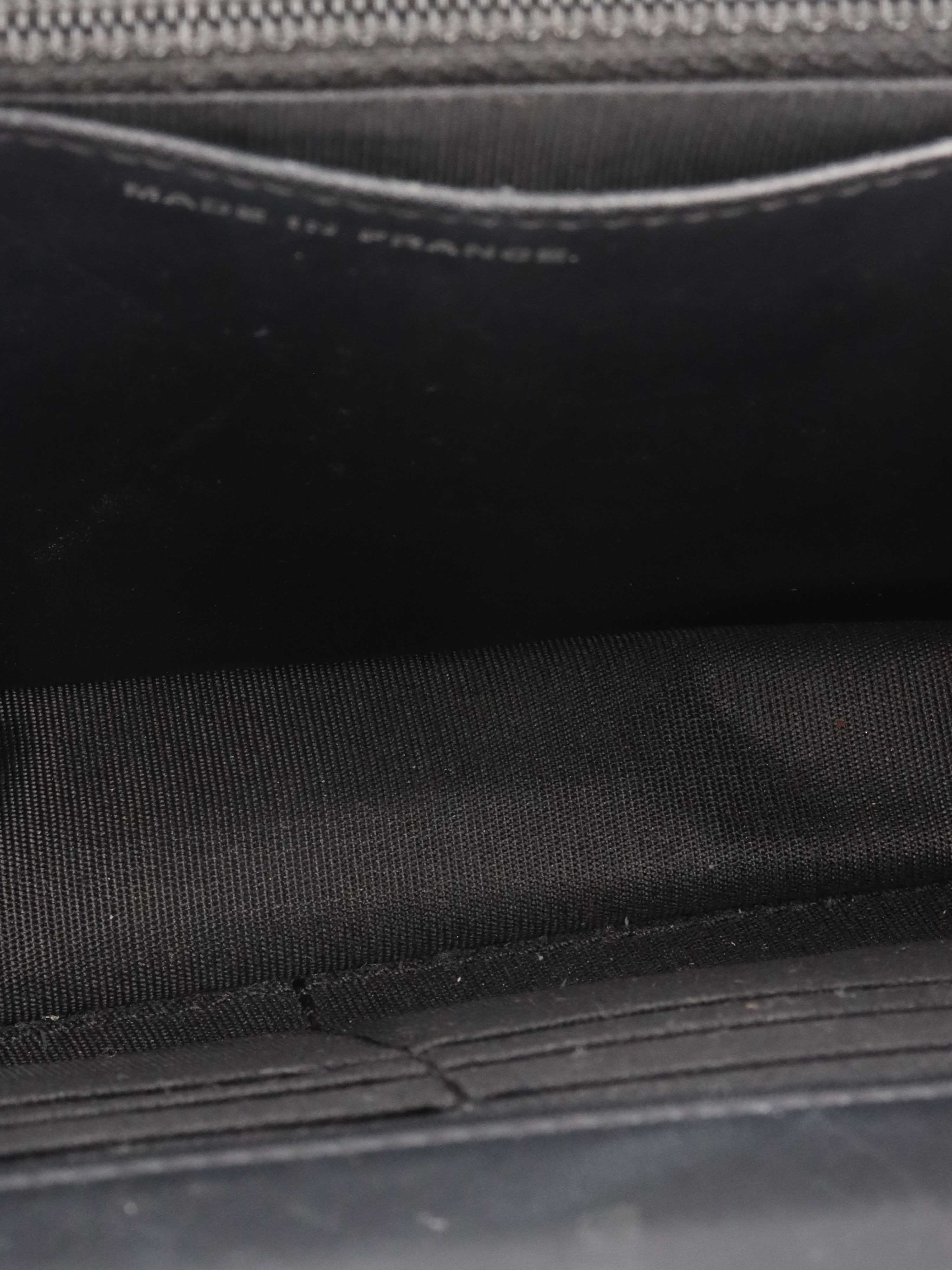 Chanel Black Caviar Wallet on Chain.