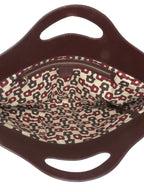 Gucci Vintage Medium Burgundy Guccissima Punch Top Handle Tote