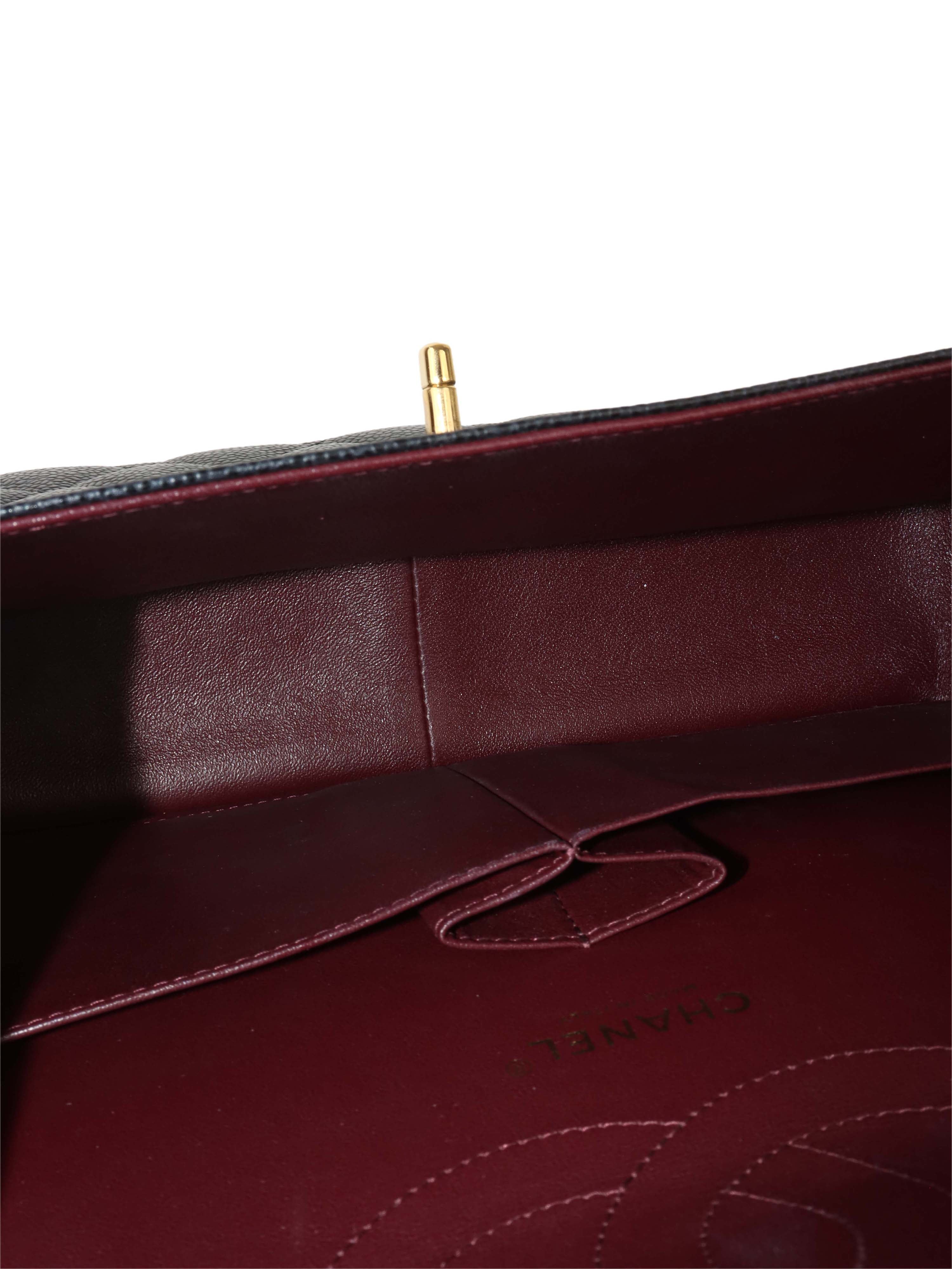 Chanel Classic Jumbo Black Caviar GHW.