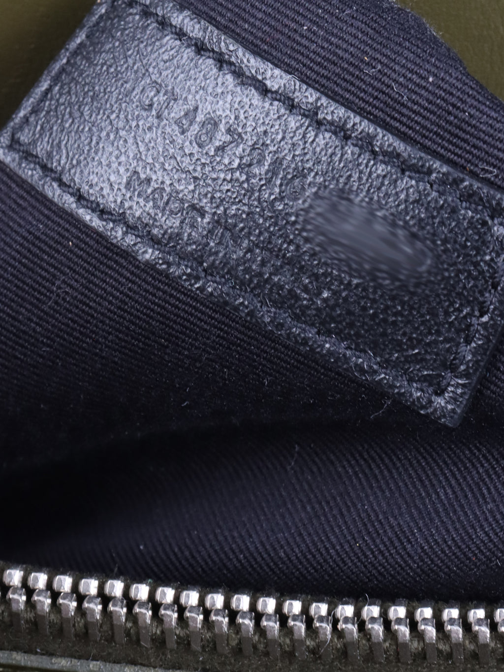 Saint Laurent Khaki Medium Loulou Bag.