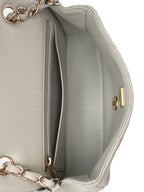 Chanel Light Grey Mini Classic Flap Bag