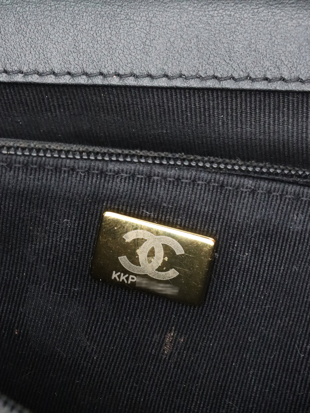 Chanel Black Caviar Boy Wallet On Chain GHW