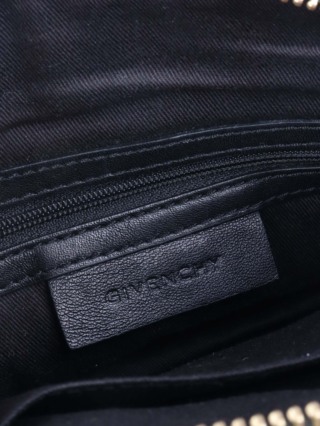 Givenchy Vintage Black Leather Crossbody Bag.