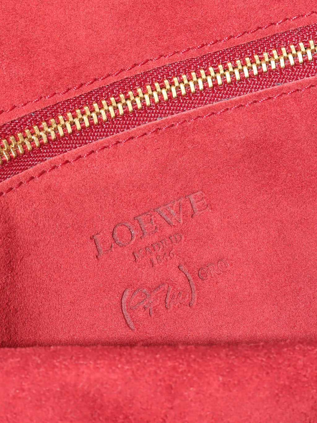 Loewe Amazona 36 Brown/beige with Green Top Handle.