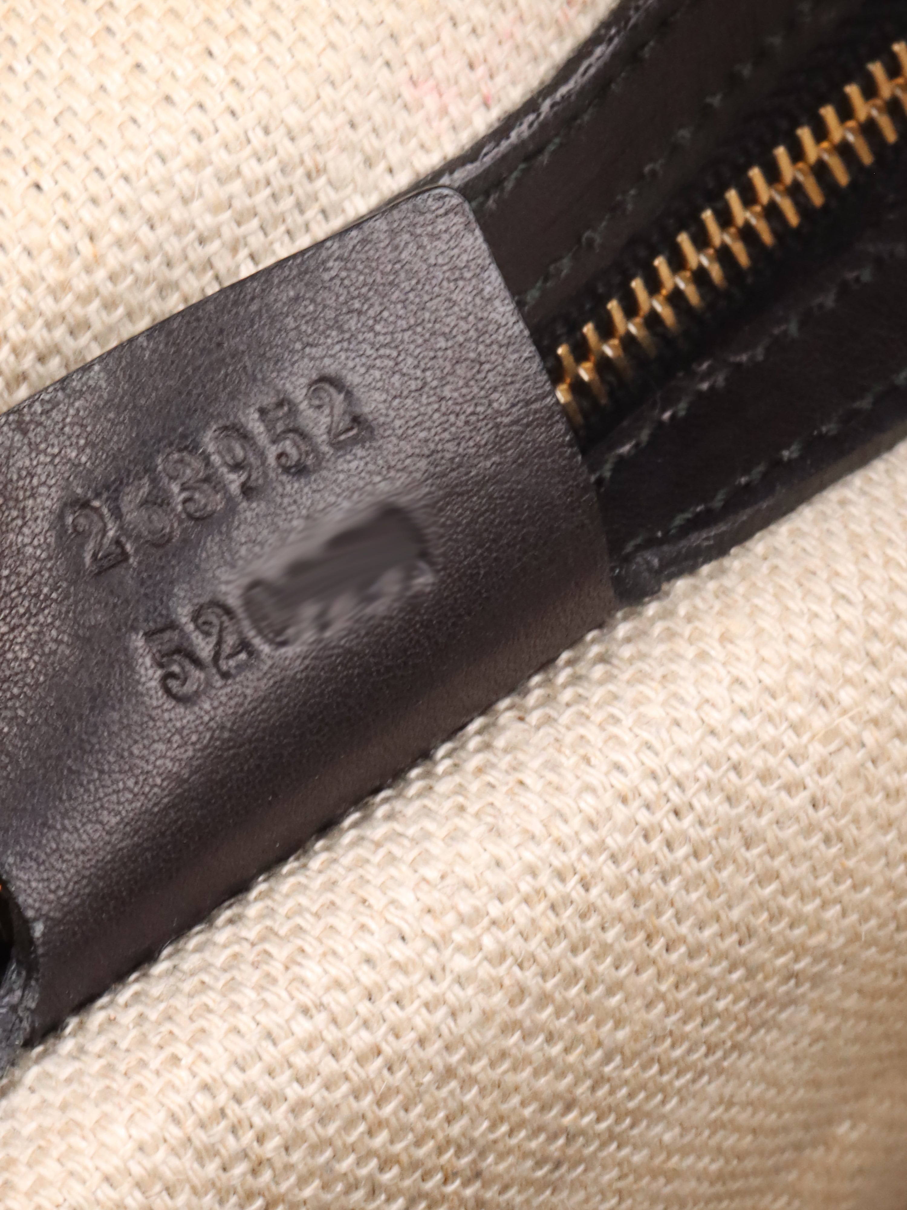 Gucci Black Leather Tote.