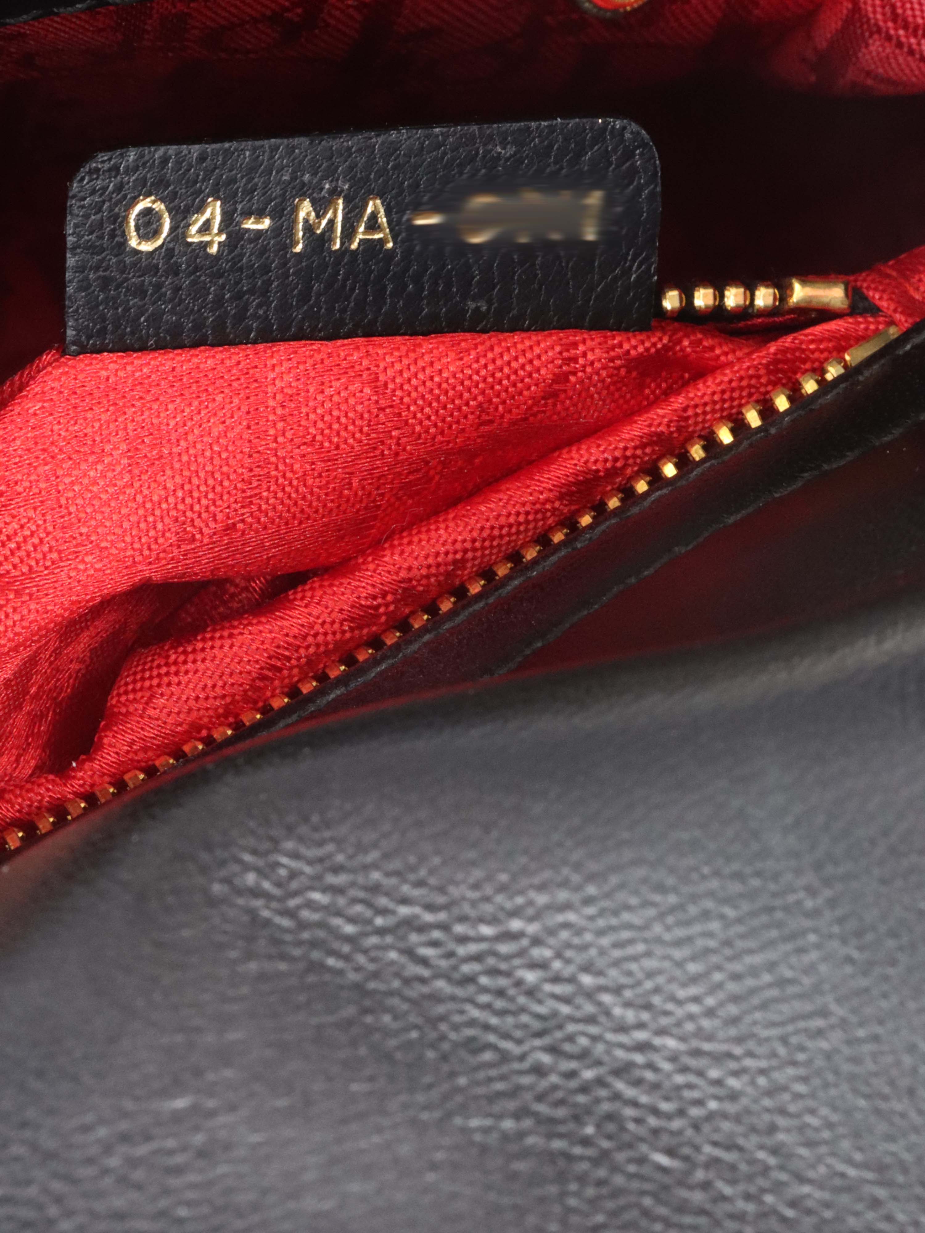 Dior Black Mini Lady Dior Bag.