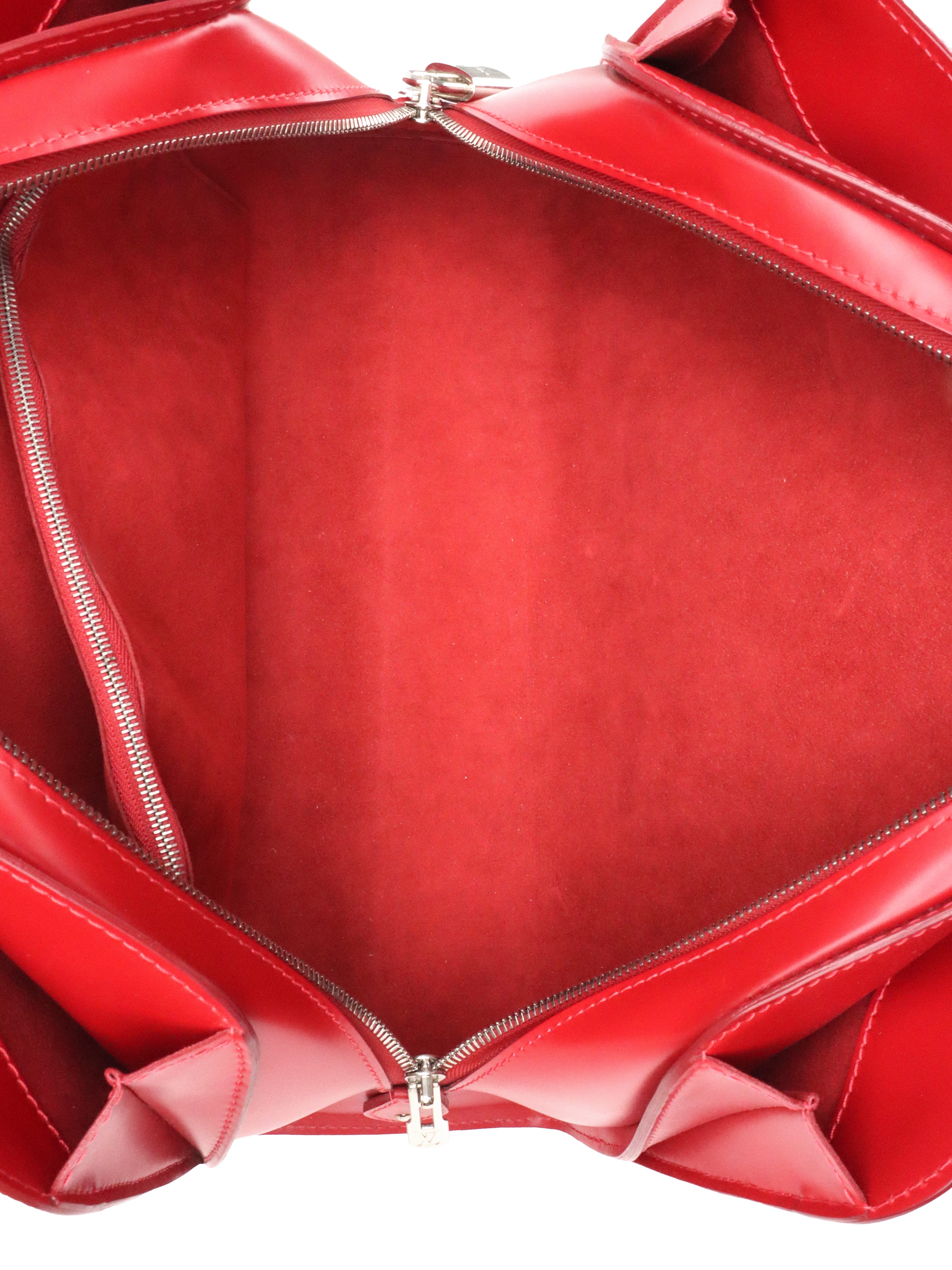 Louis Vuitton Red Epi Leather Pont Neuf PM Handbag
