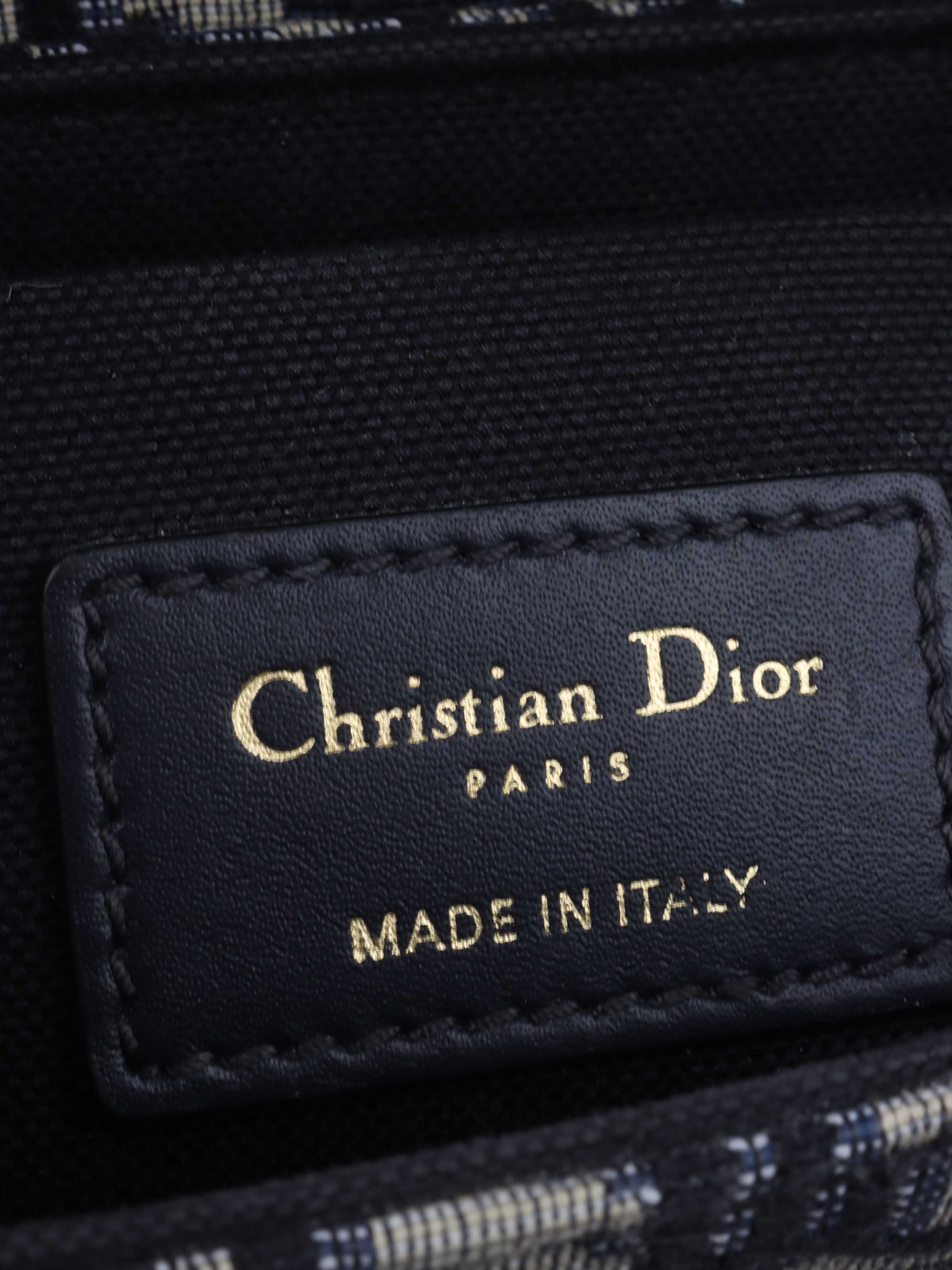 Dior 30 Montaigne Box Bag Blue Oblique Jacquard.
