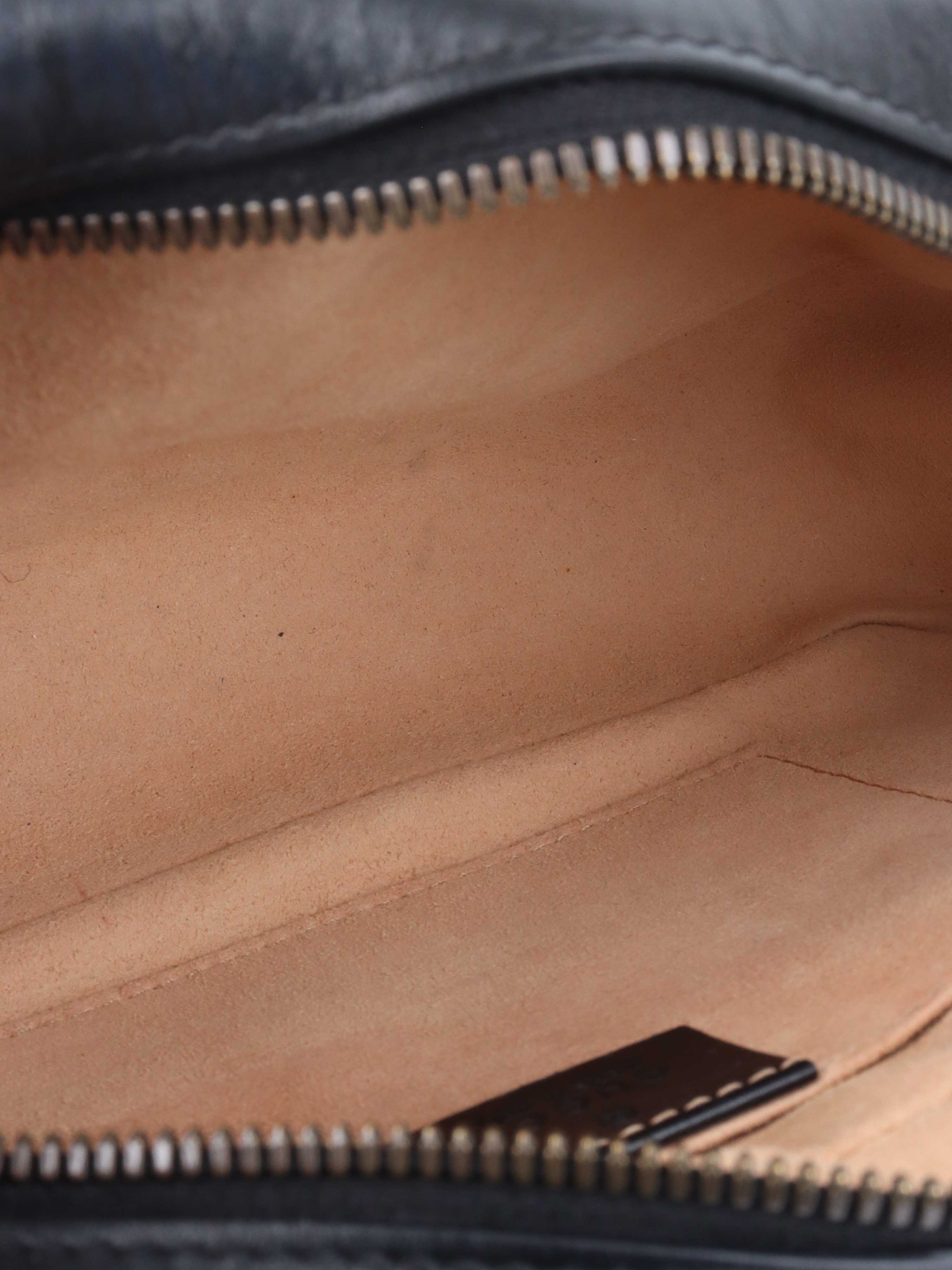 Gucci Small Black Marmont Camera Bag.