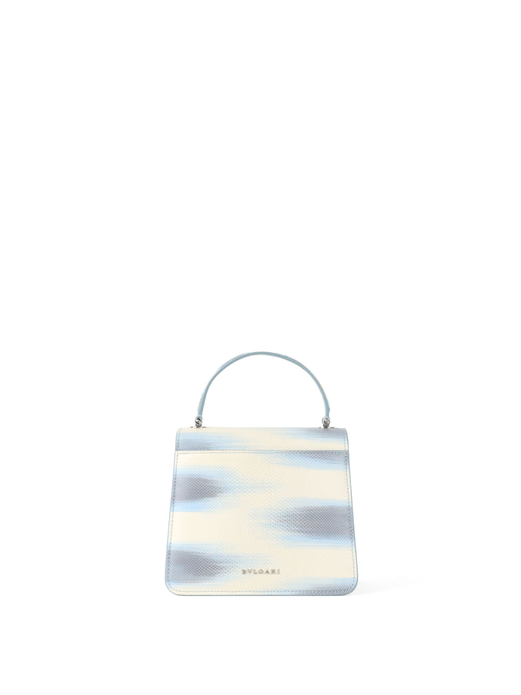 Bvlgari Blue and White Serpenti Forever Leather 2way Bag