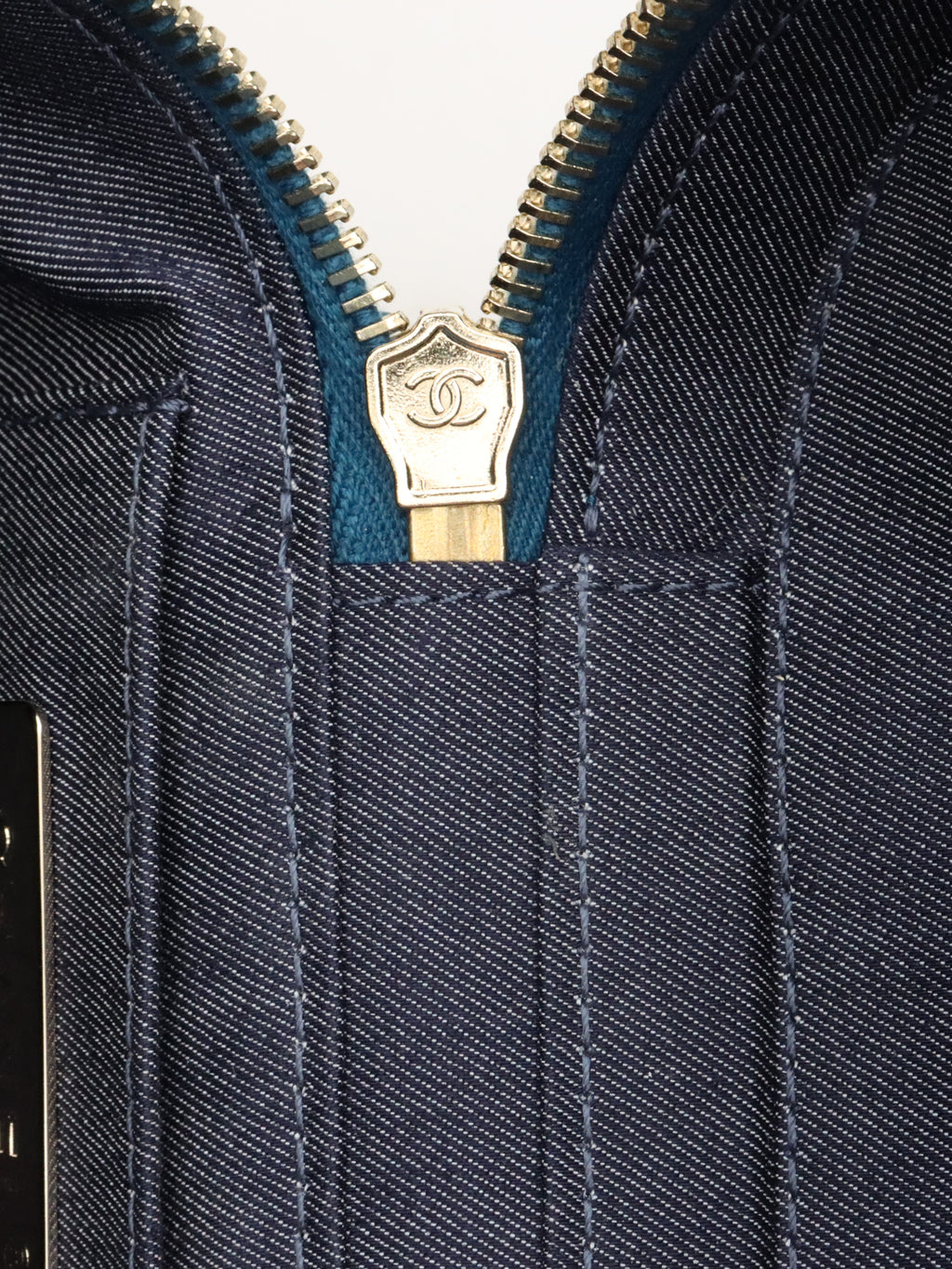 Chanel Blue CC Mania Vanity Case