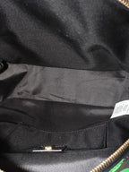Versace Black and Green Medusa Backpack.