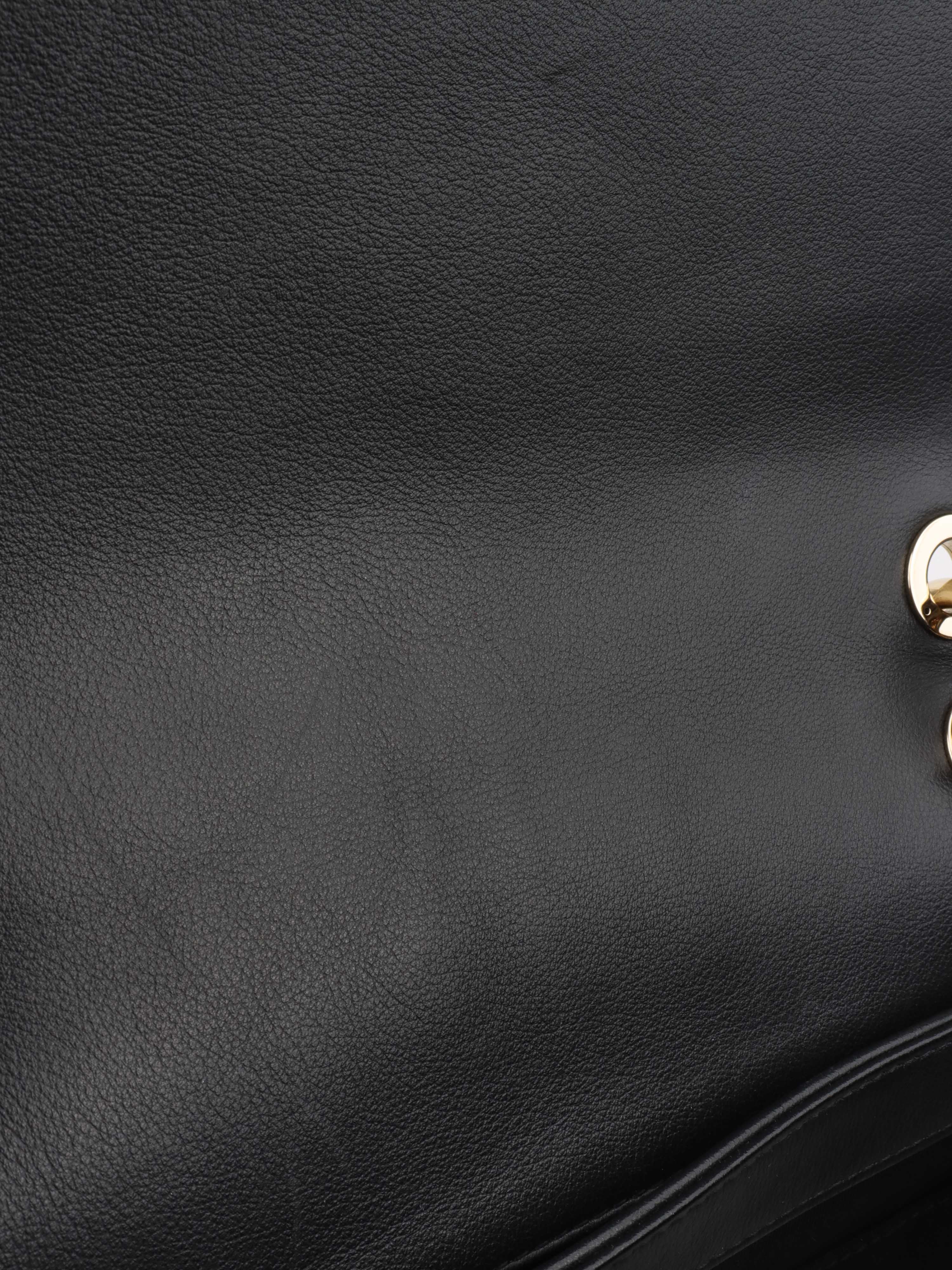 Chanel Black Chevron Chic Top Handle Flap Bag LGHW.