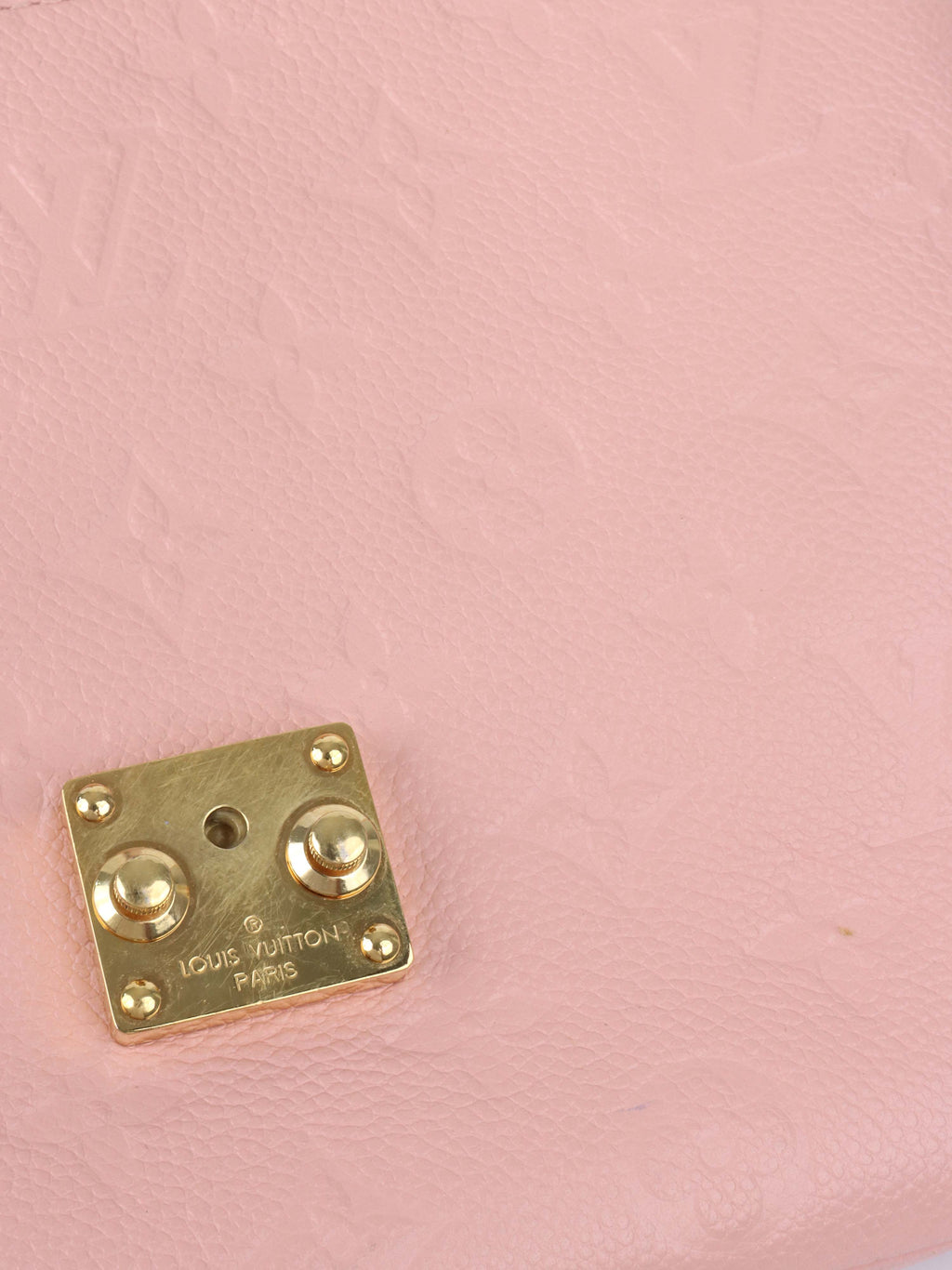 Louis Vuitton Pink Monogram Empreinte Leather Metis