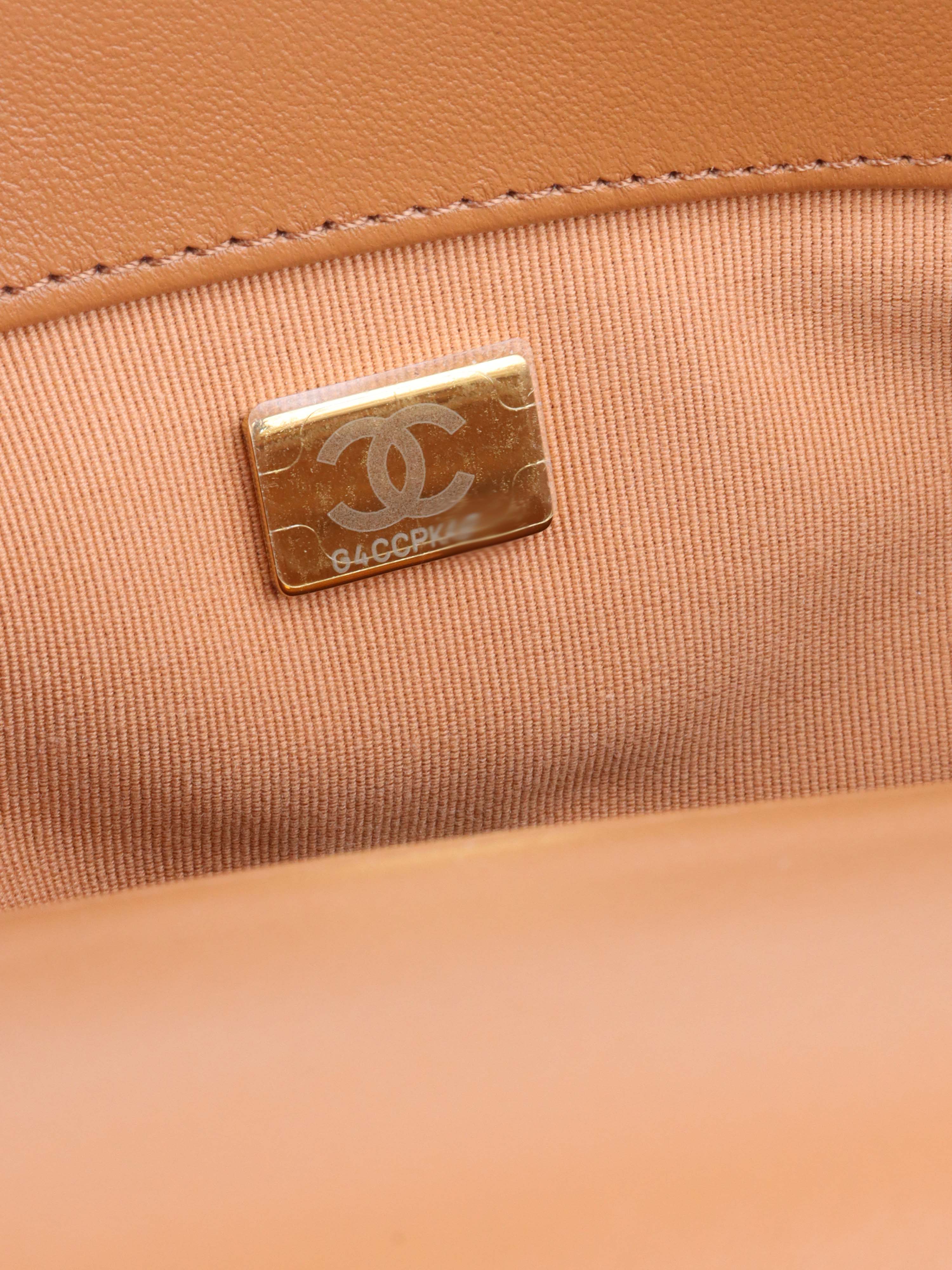 Chanel Caramel Small 19 Bag GHW