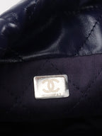Chanel Mini 22 Navy Shiny Calfskin Quilted Bag
