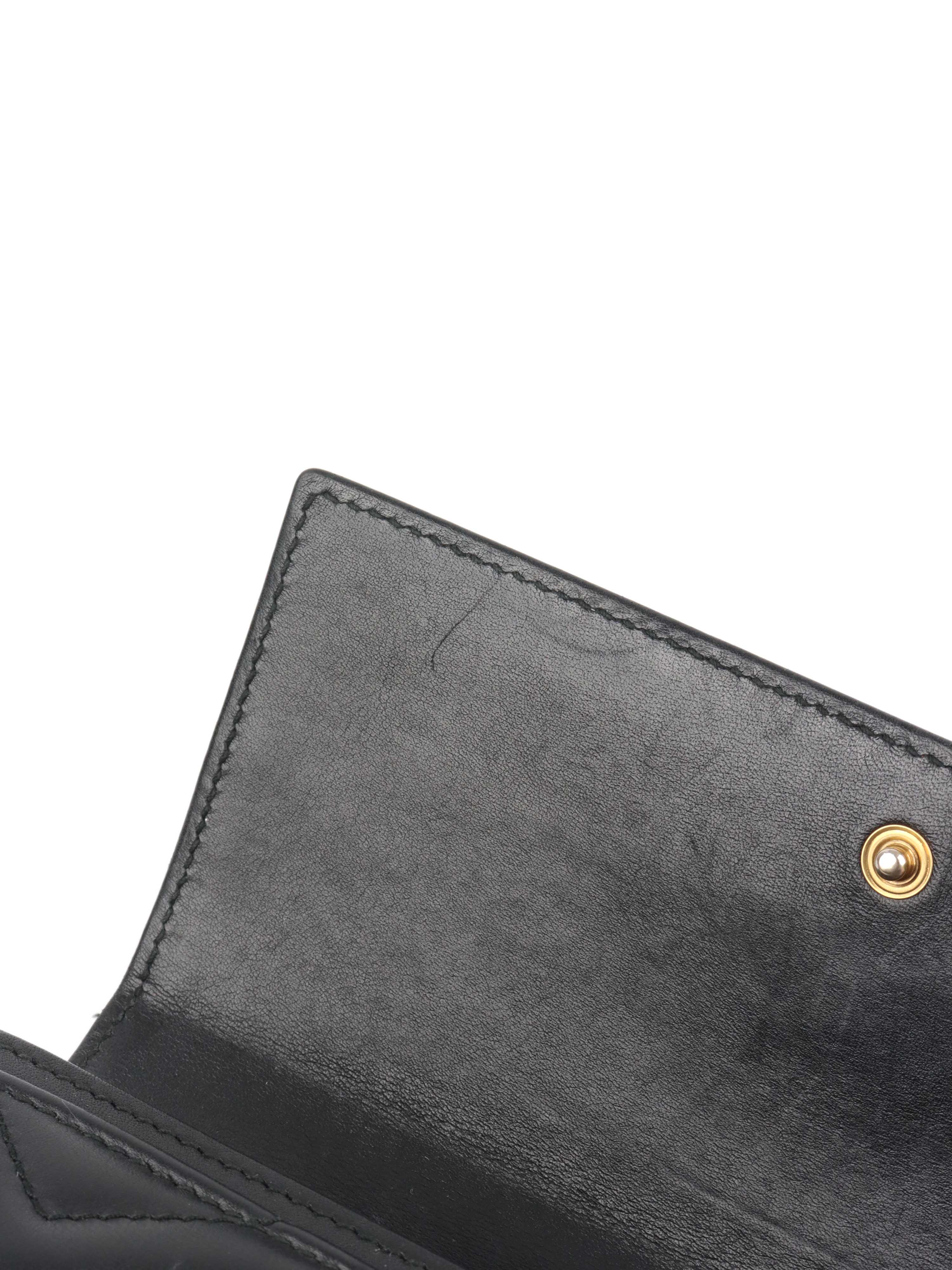 Gucci Marmont Quilted Leather Long Wallet