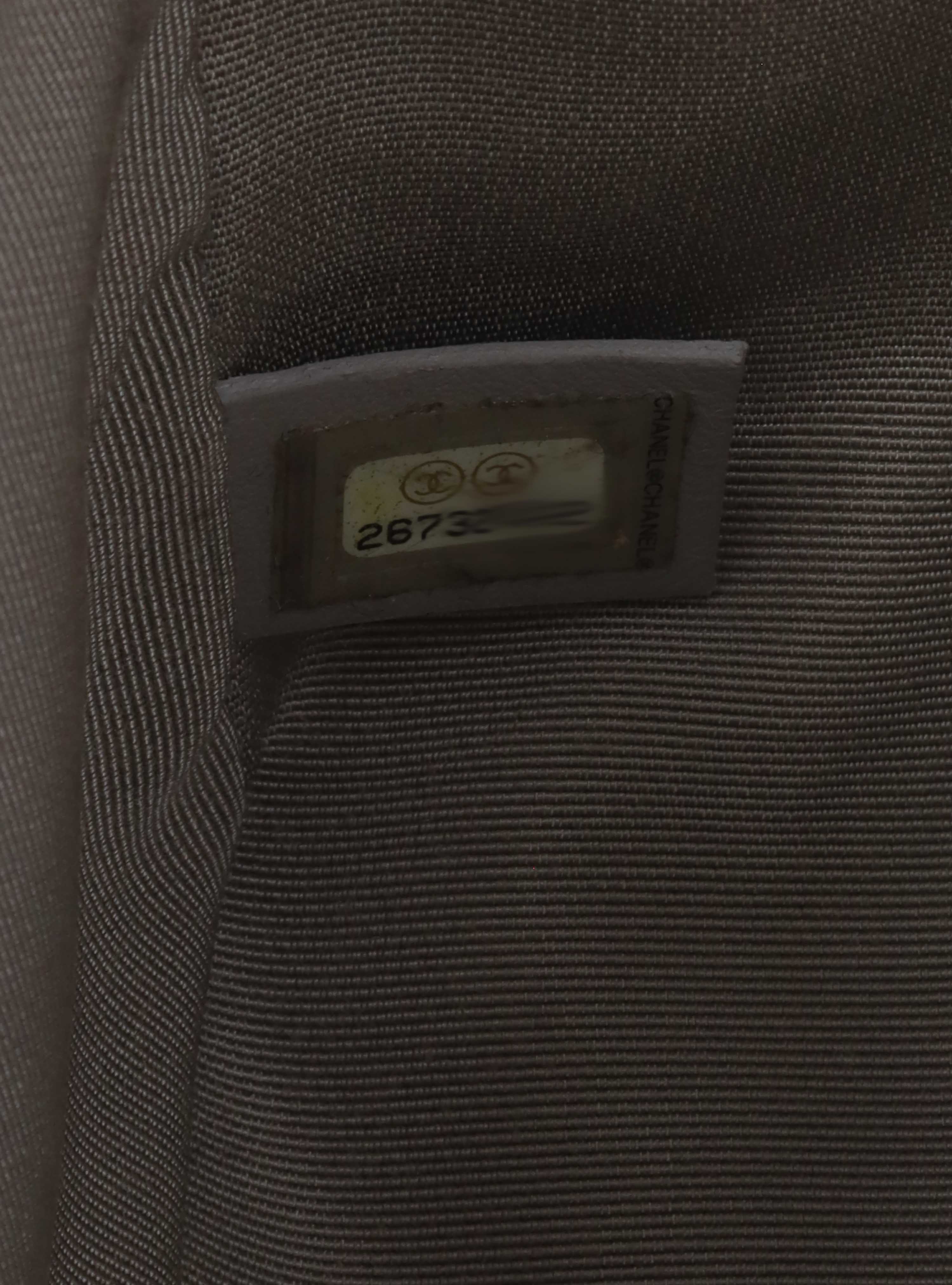 Chanel Medium Chevron Metallic Crumpled Calfskin Boy Bag.