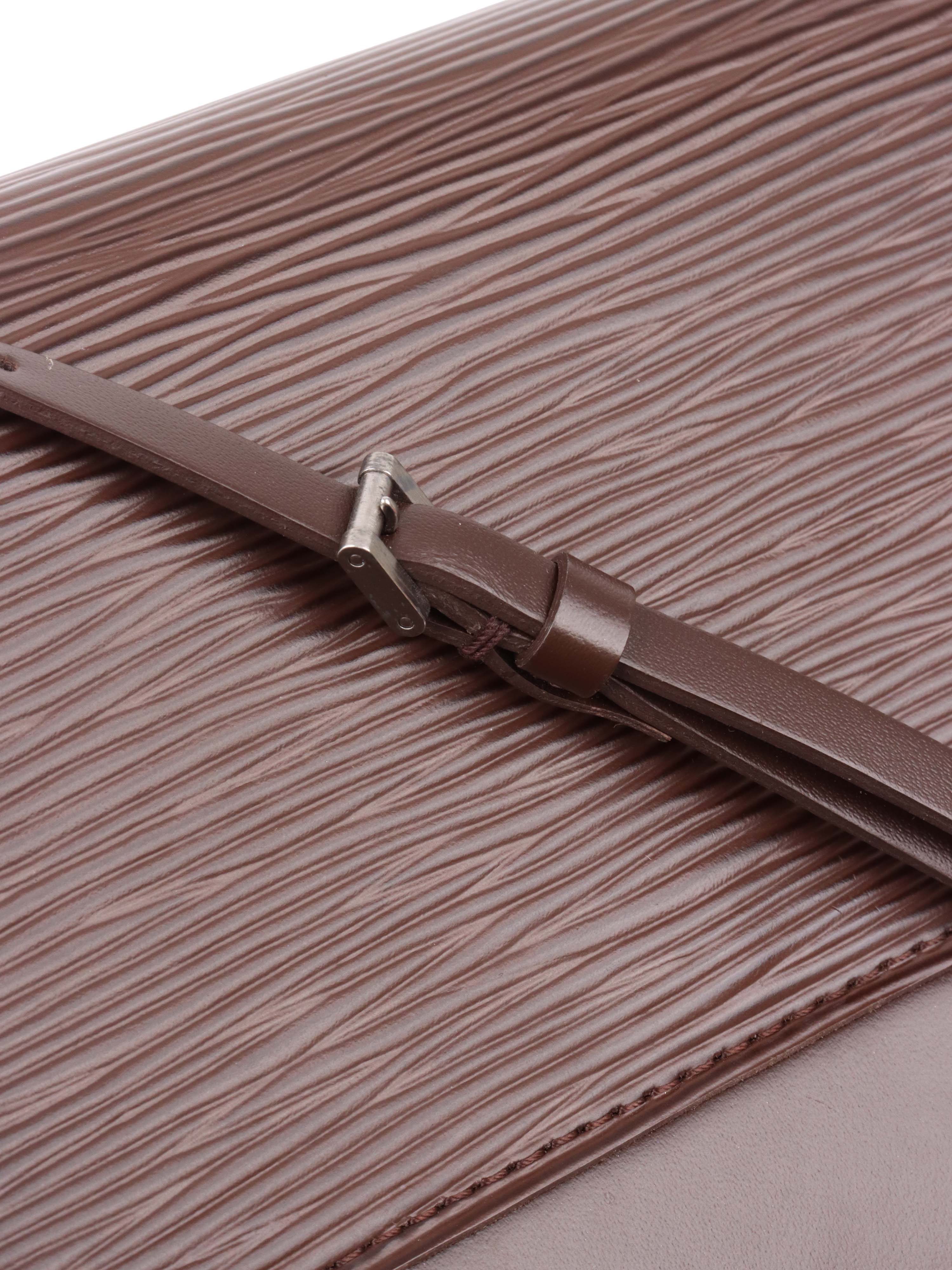 Louis Vuitton Brown Epi Leather Honfleur Clutch