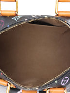 Louis Vuitton x Takashi Murakami Limited Edition Black Monogram Multicolor Speedy 30