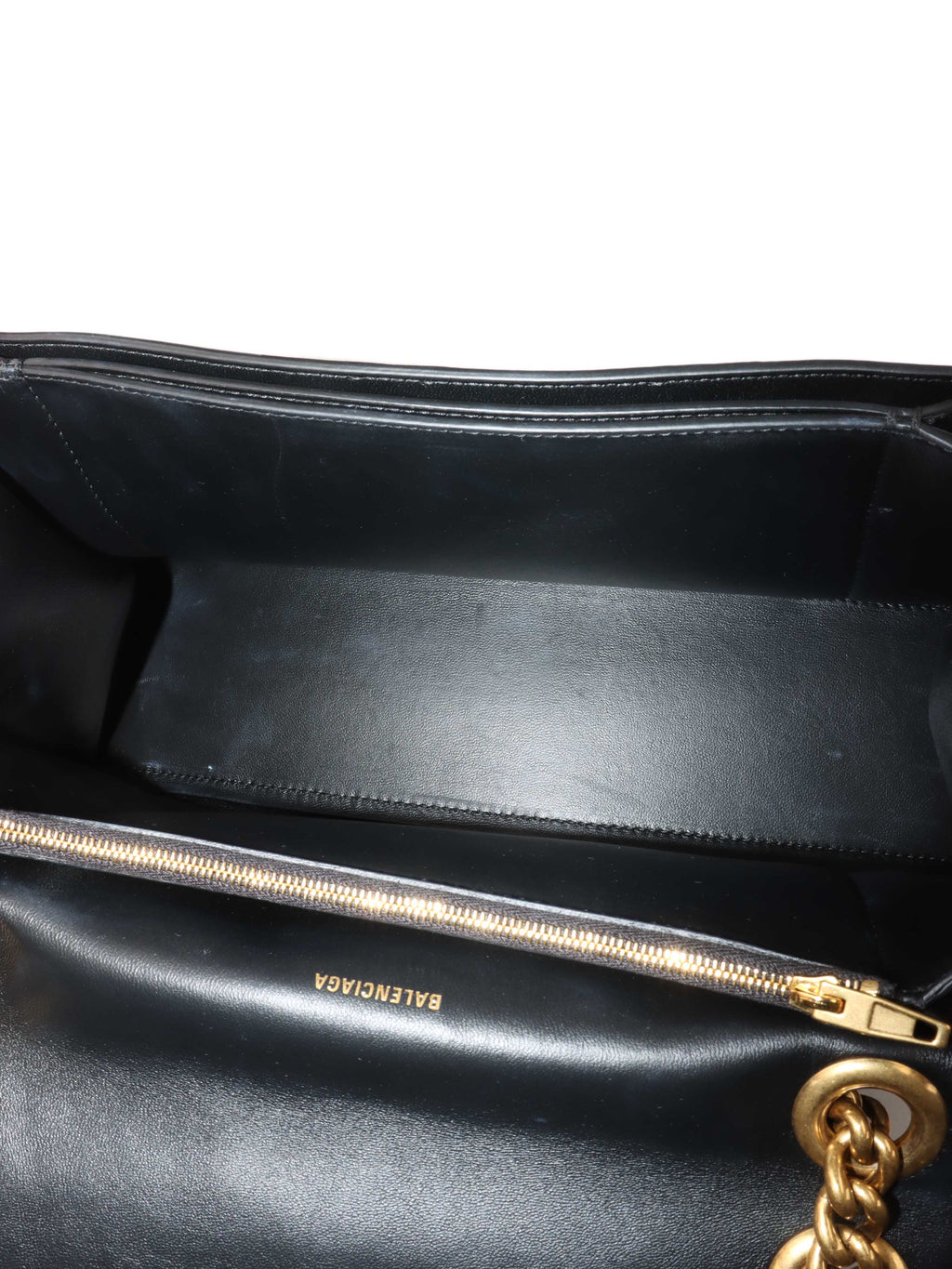 Balenciaga Medium Crush Chain Strap Shoulder Bag.