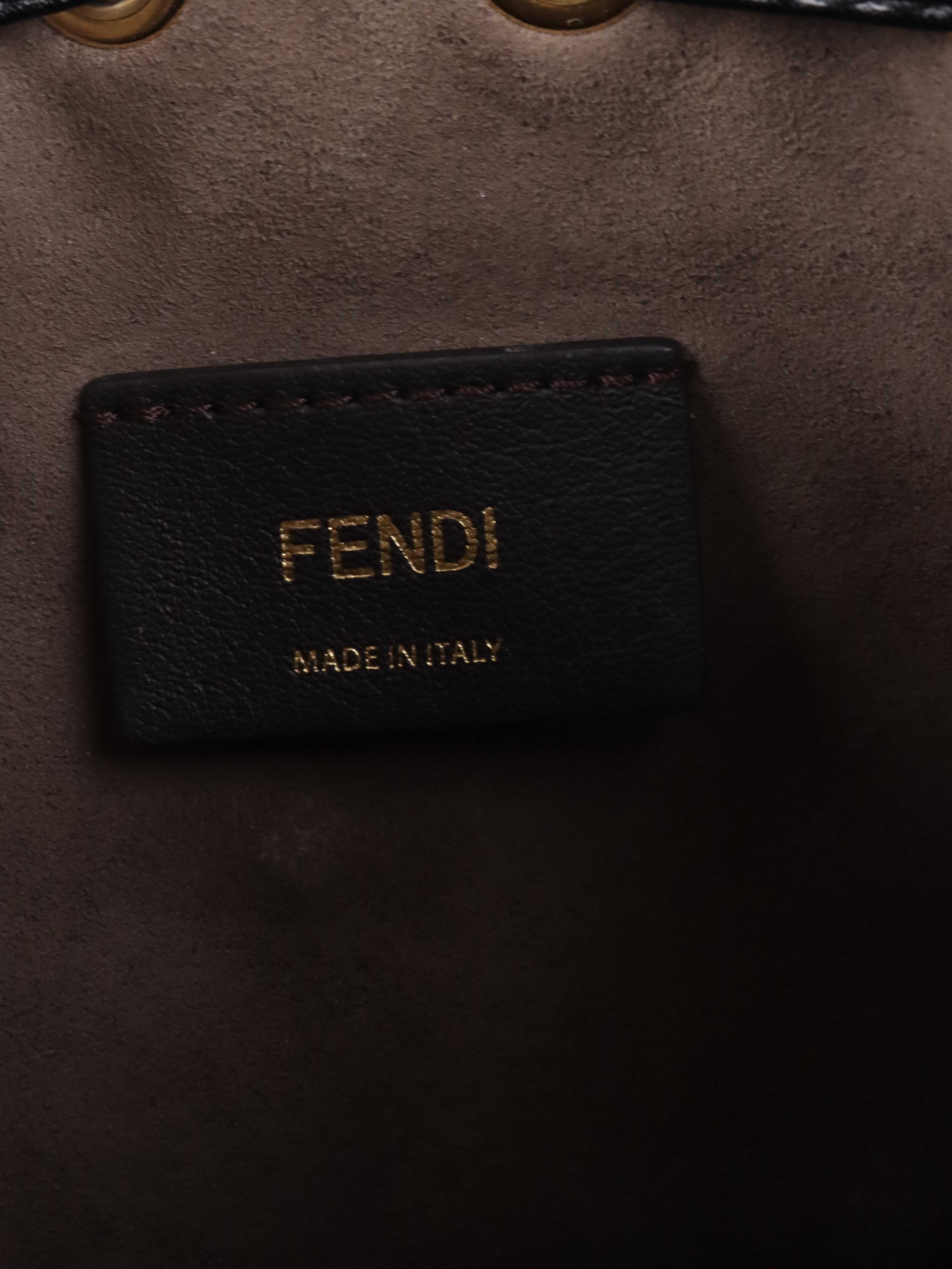 Fendi Mon Tresor Brown Leather Mini-bag.