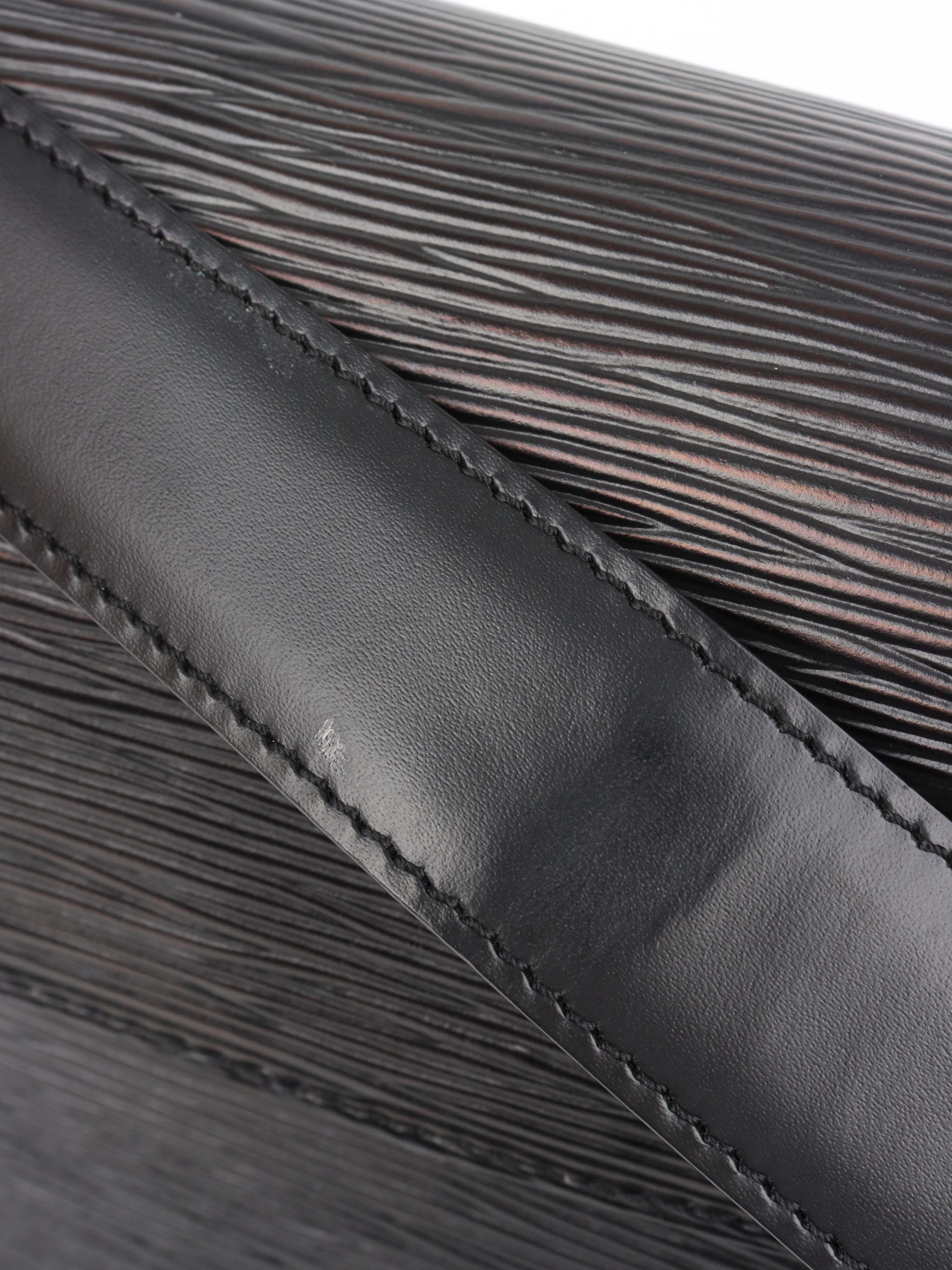 Louis Vuitton Black Bucci Epi Leather Shoulder Bag.