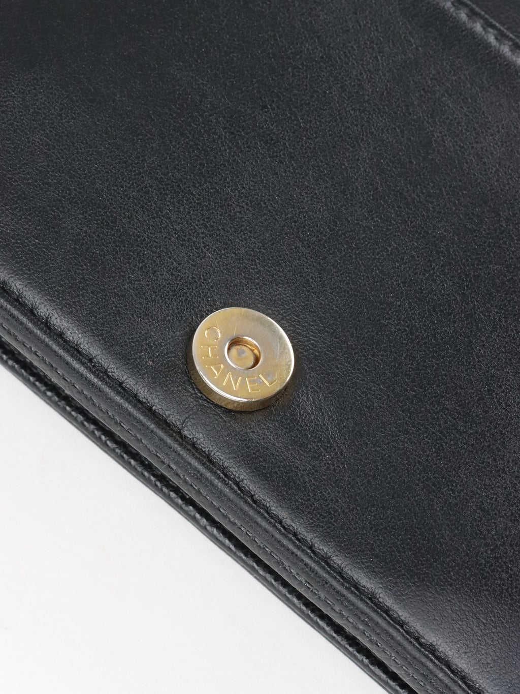 Chanel Black Caviar Boy Wallet On Chain GHW