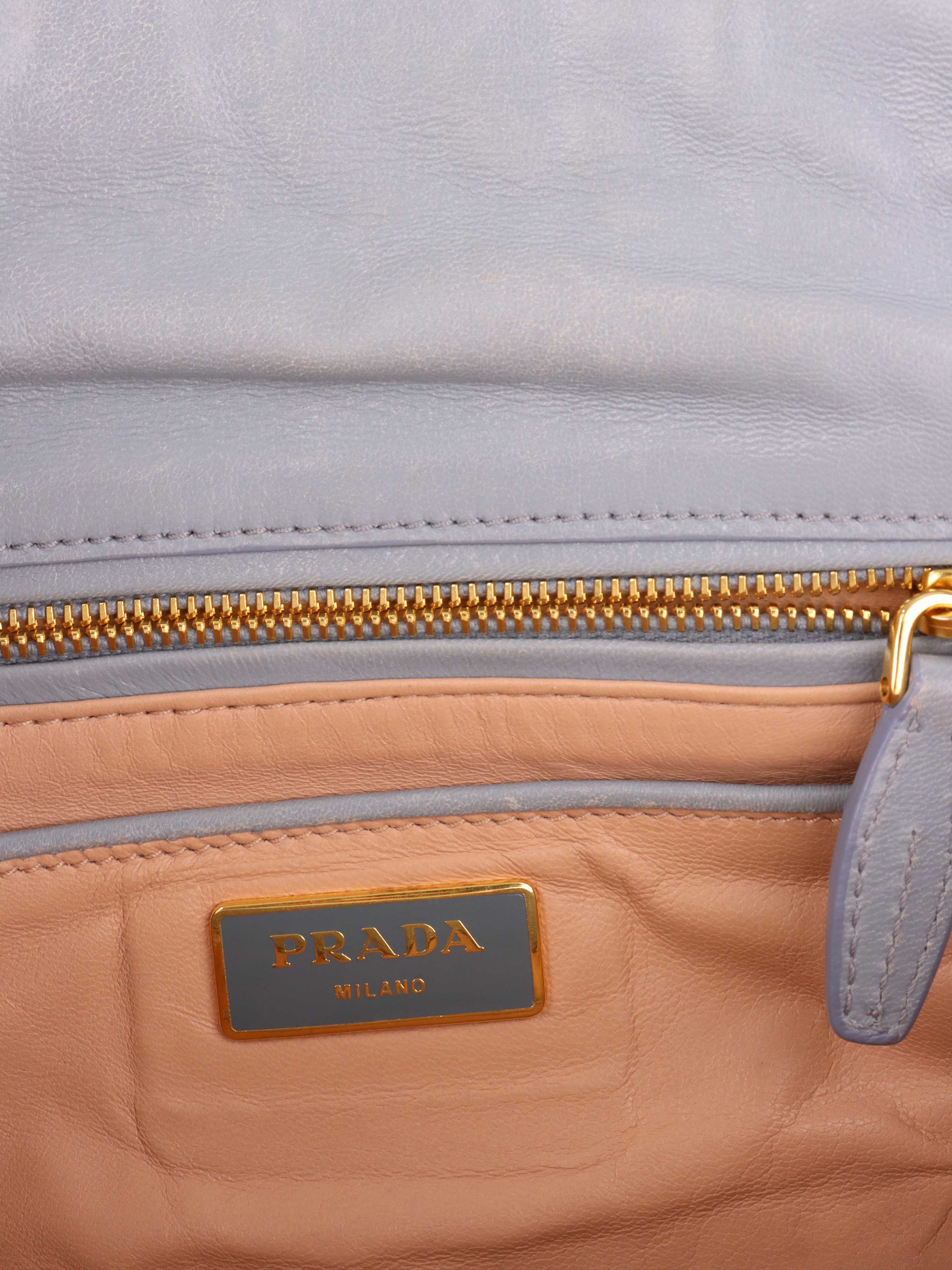 Prada Light Blue Shoulder Bag.